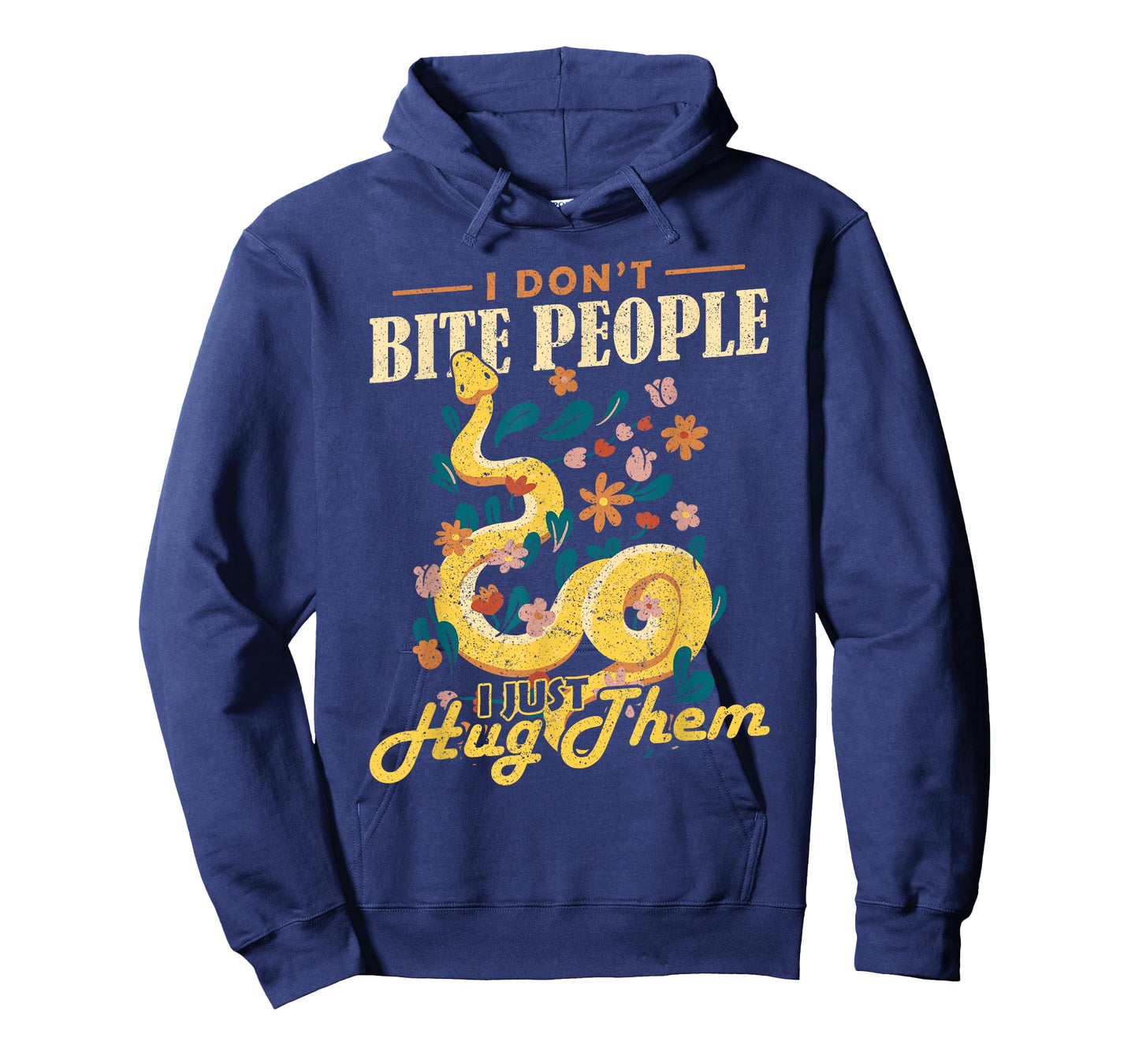 Reptile I Dont Bite People Banana Ball Python T-Shirt