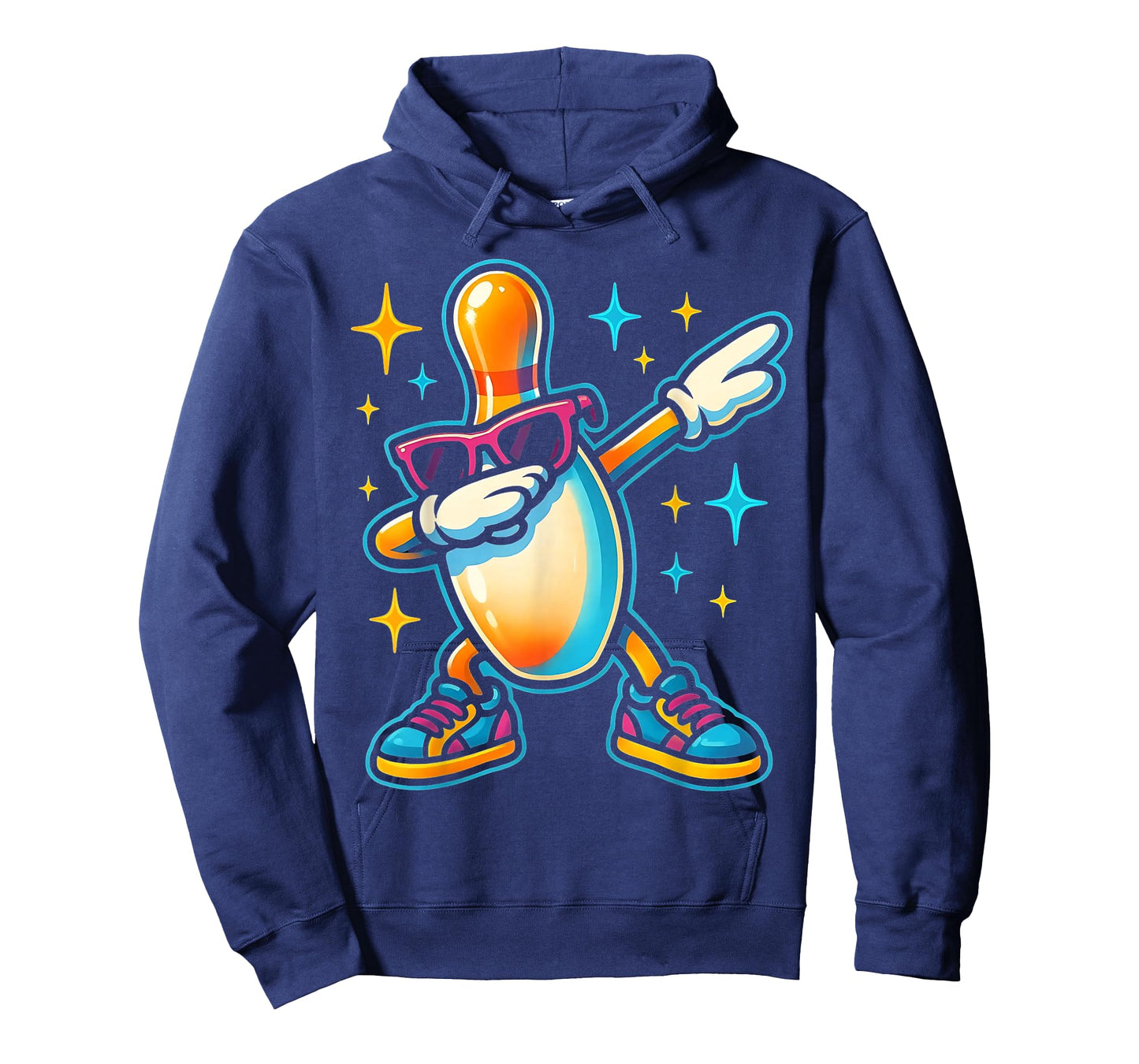 Bowling Pin Dabbing Sunglasses Bowler Player Kids Boys Men T-Shirt