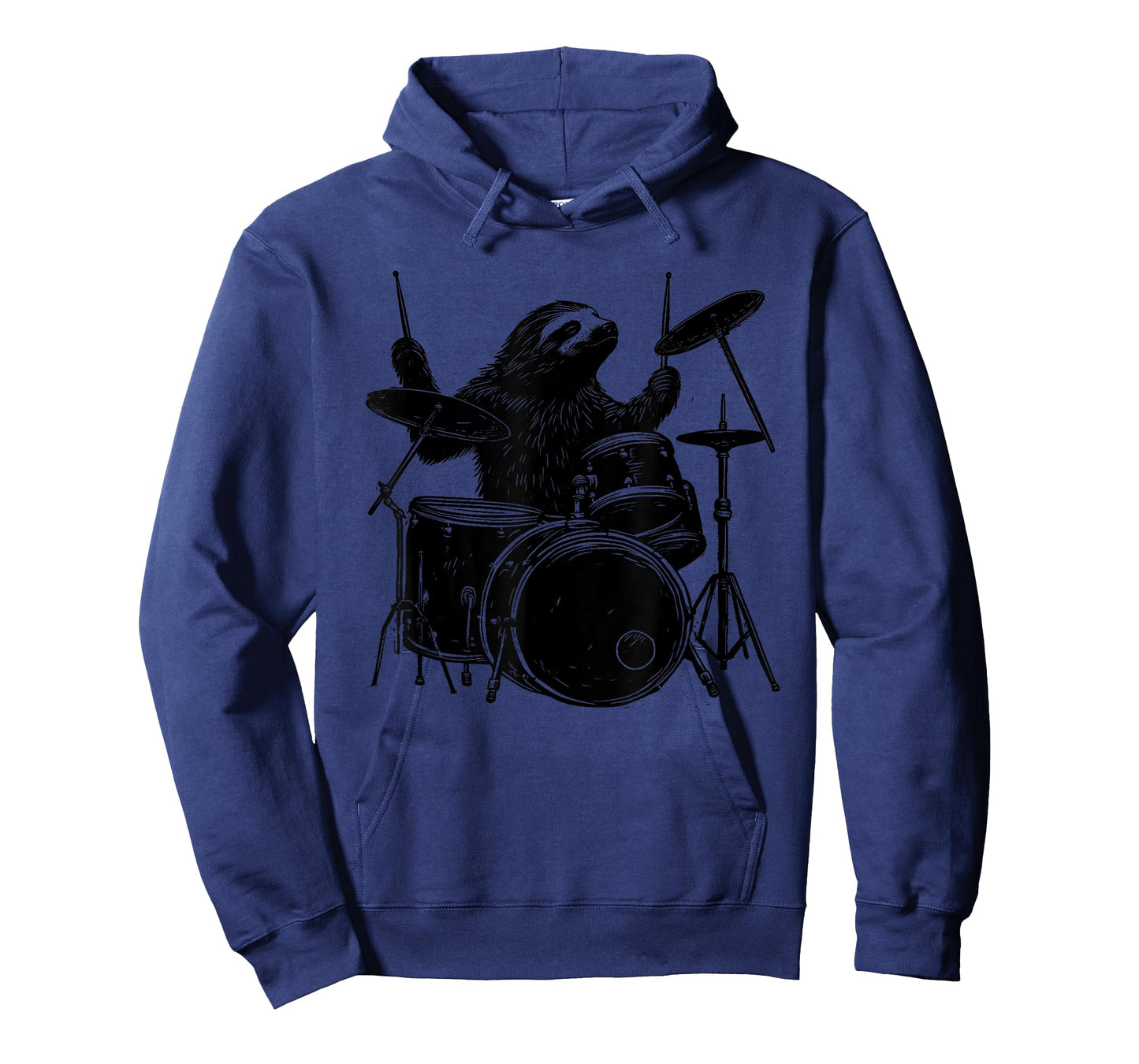 Sloth Playing Drums Funny Drumming Animal Drummer T-Shirt