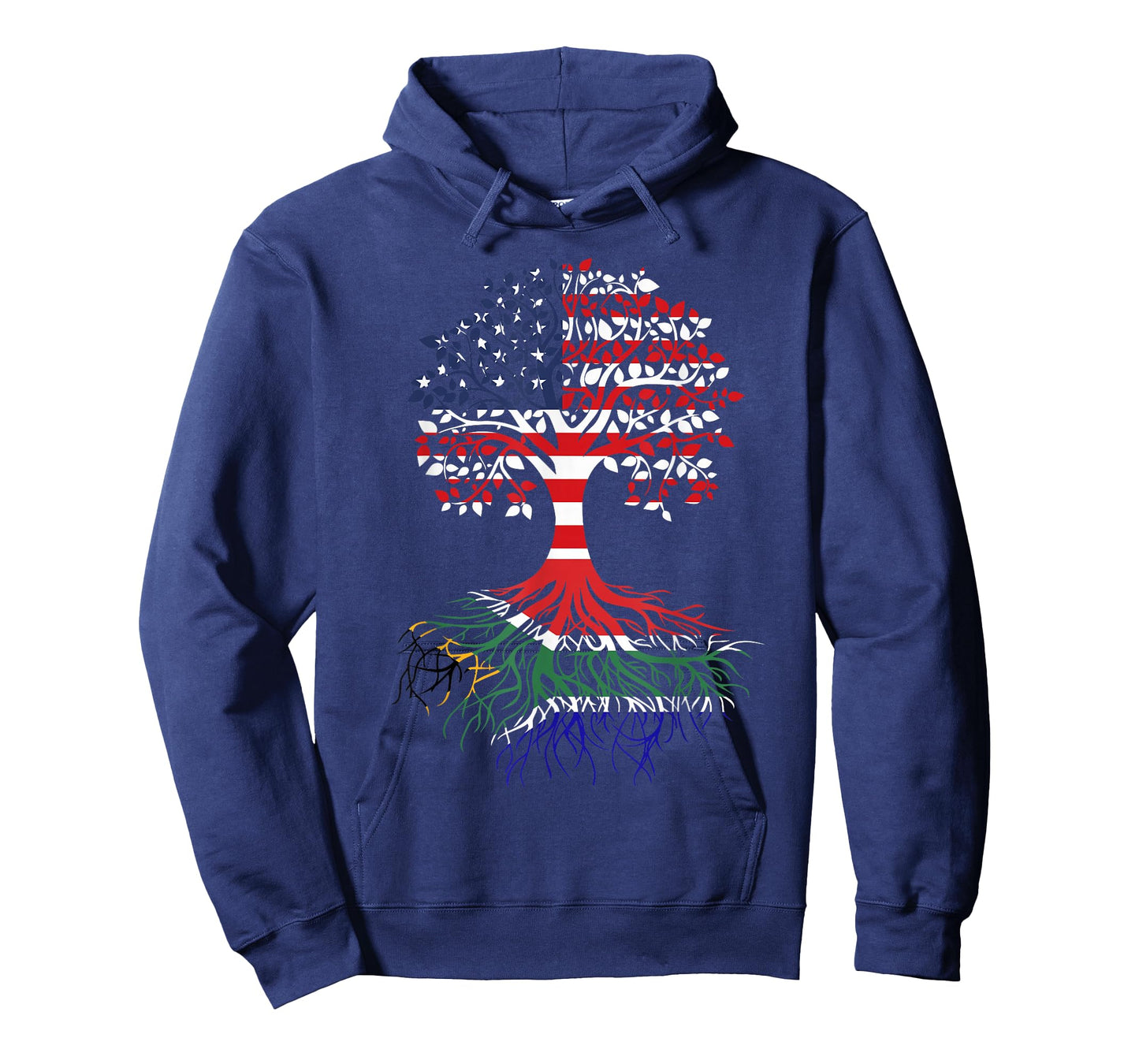 South African Roots American Grown Tree Flag T-Shirt