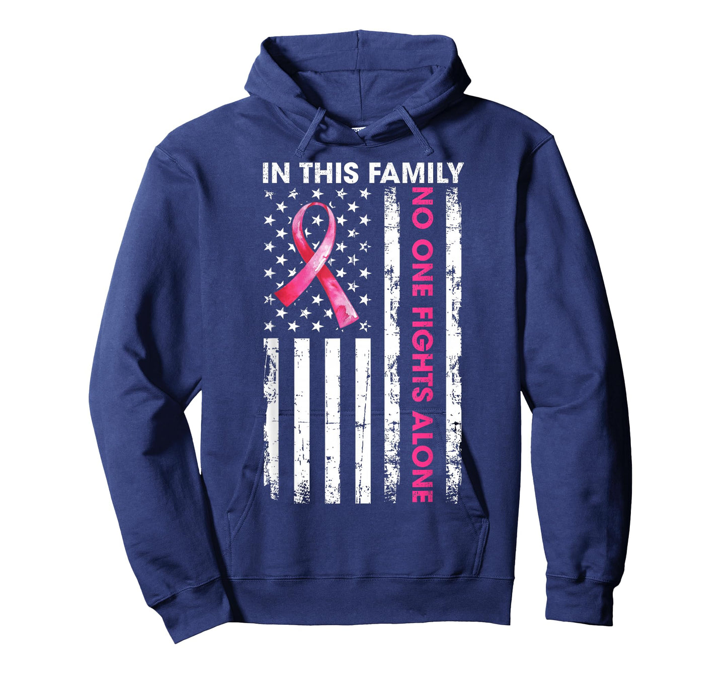in This Family No One Fight Alone Breast Cancer Awareness T-Shirt
