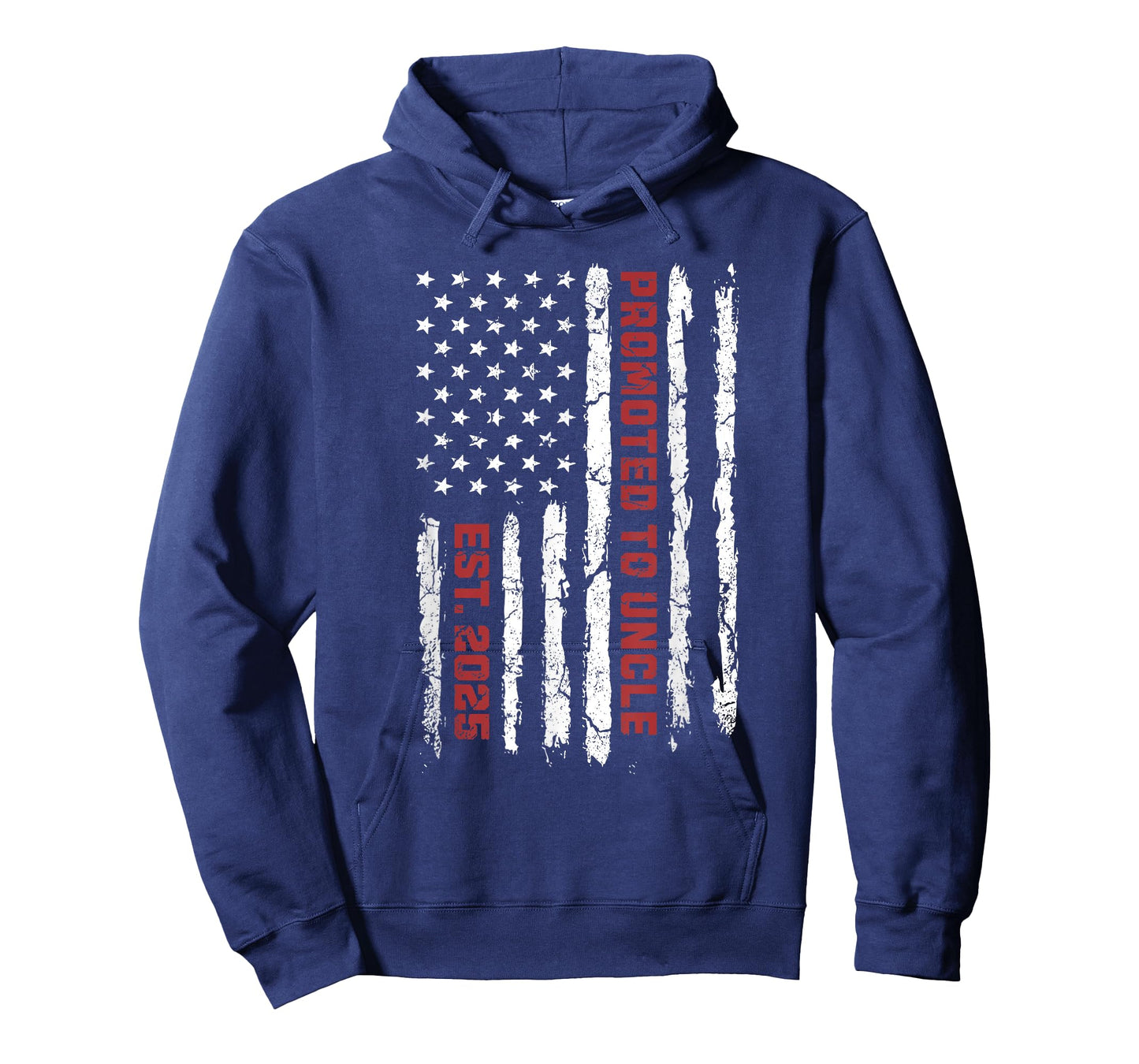Promoted To Uncle US Flag, New Uncle 2025 American Flag Women Kids Men T-Shirt