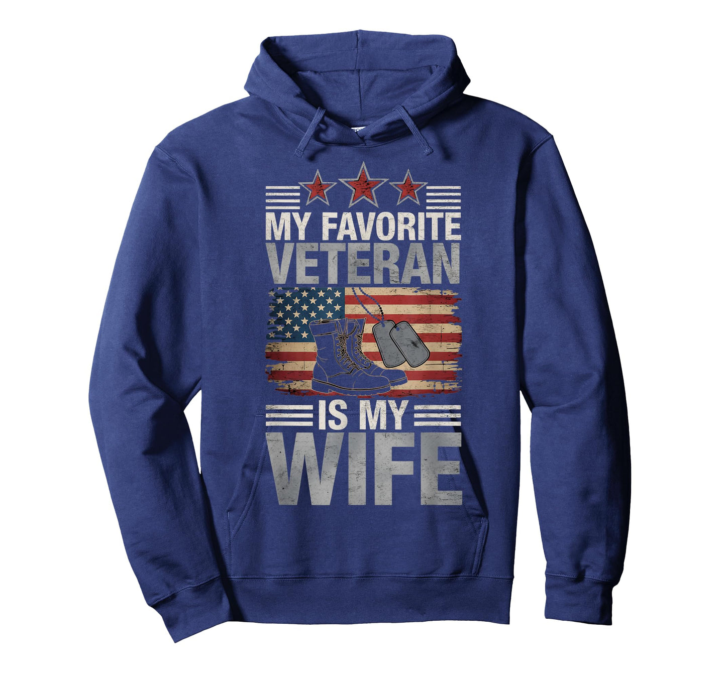 Favorite Veteran Wife USA American Patriotic US Veteran T-Shirt