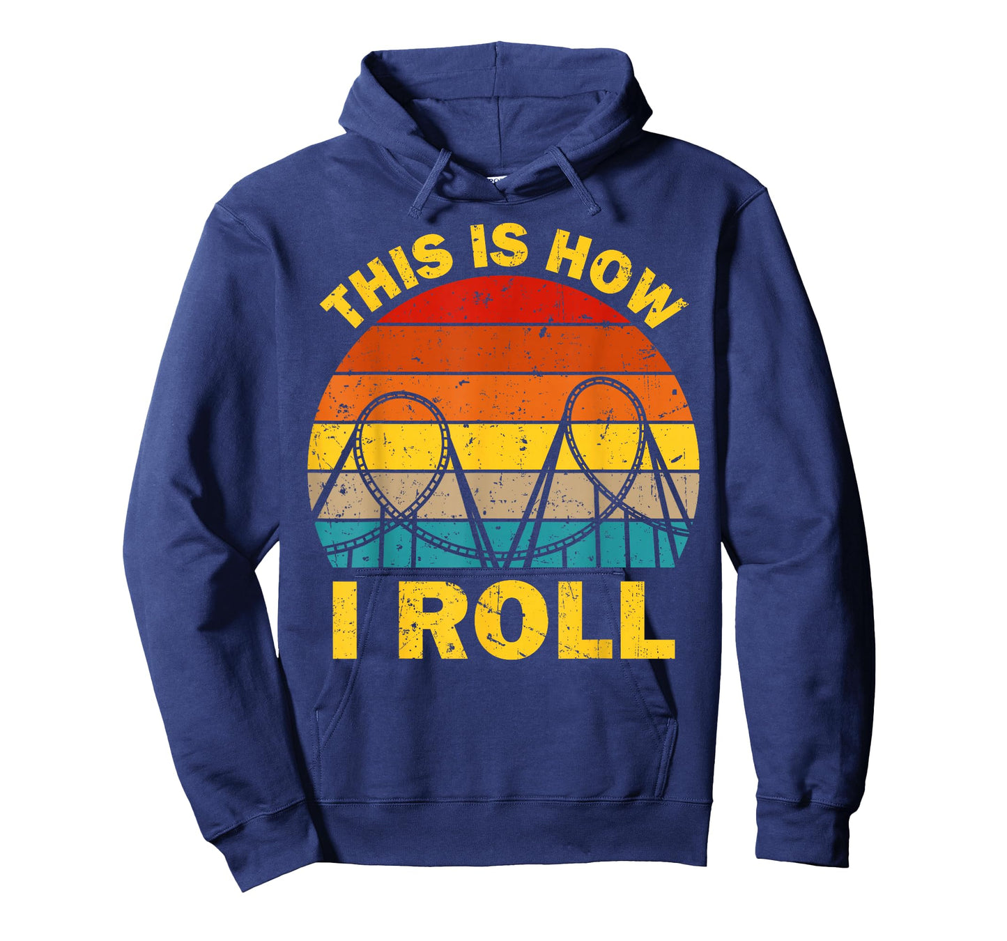Cool Roller Coaster For Men Women Amusement Theme Park Retro T-Shirt