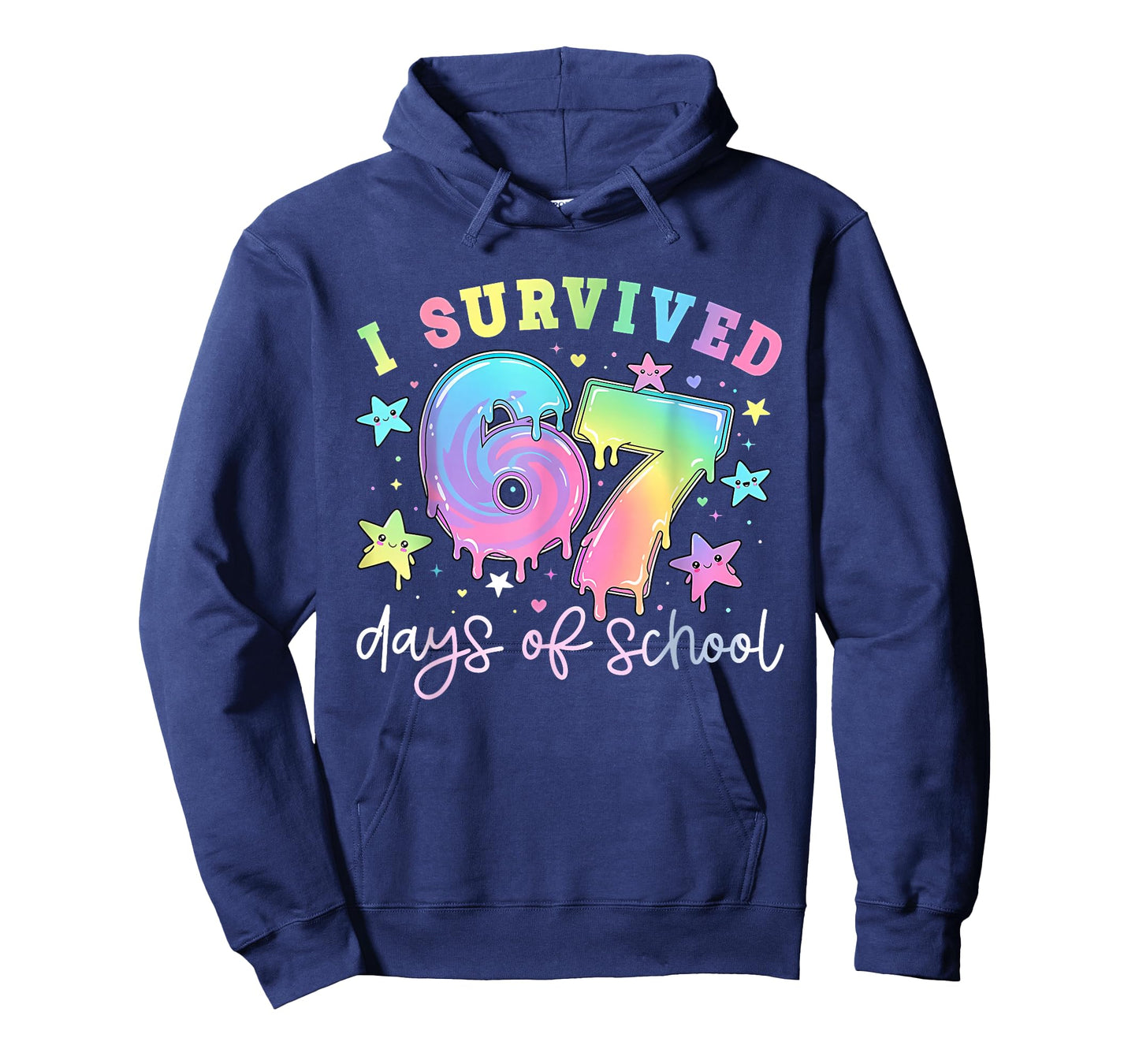 I Survived 67 Days of School Funny 67 Teachers Students Meme T-Shirt