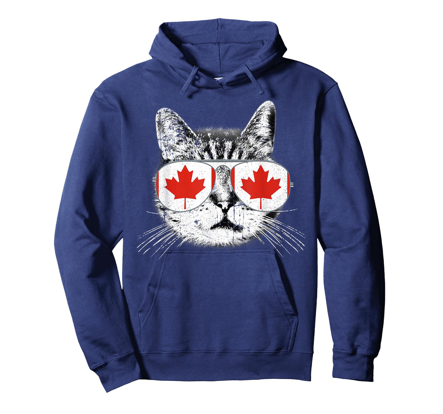 Canada Flag Canadian Cat Sunglasses Funny T Shirt Men Women T-Shirt
