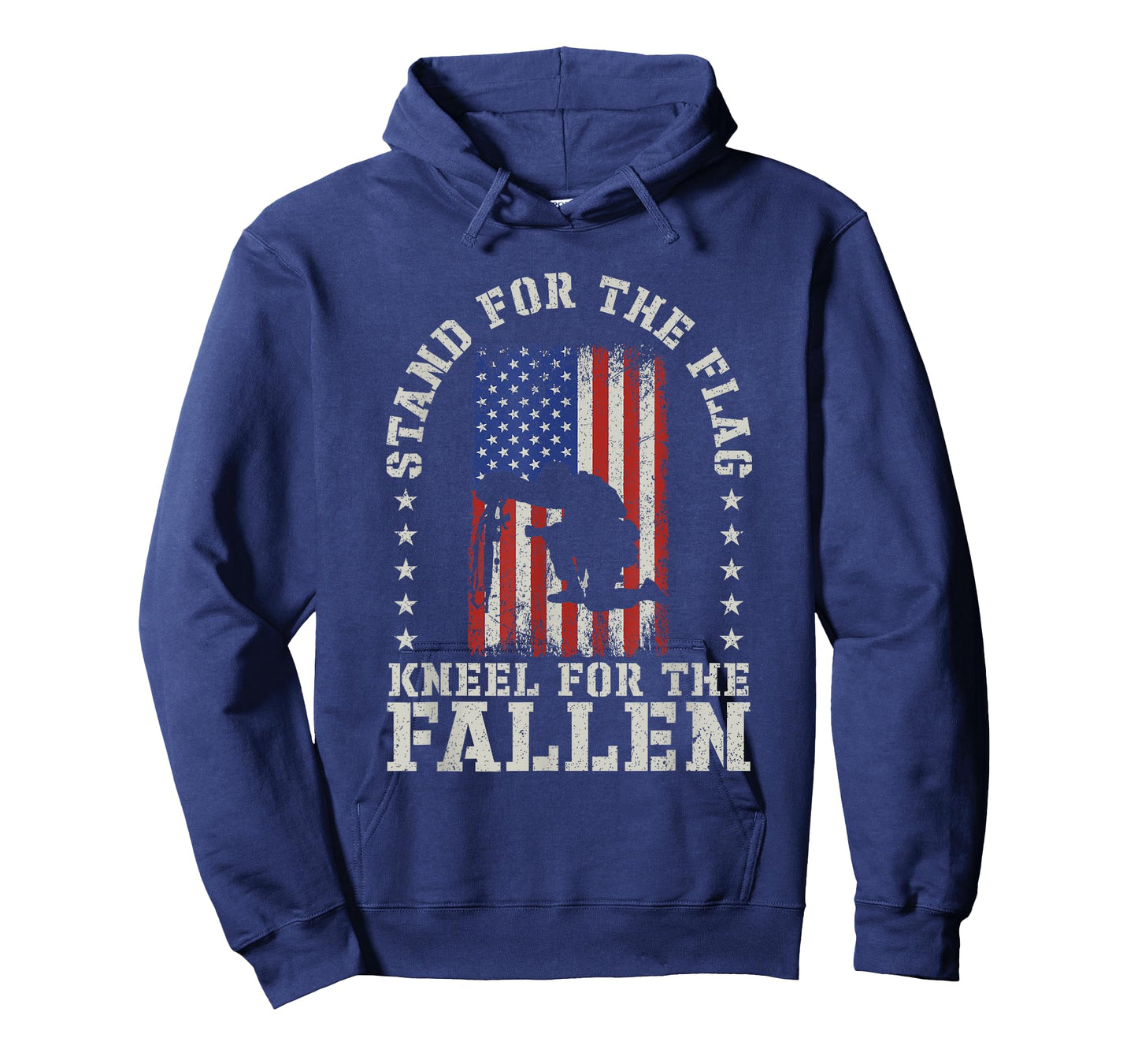 Stand For The Flag Kneel For The Fallen Veteran Patriotic T-Shirt