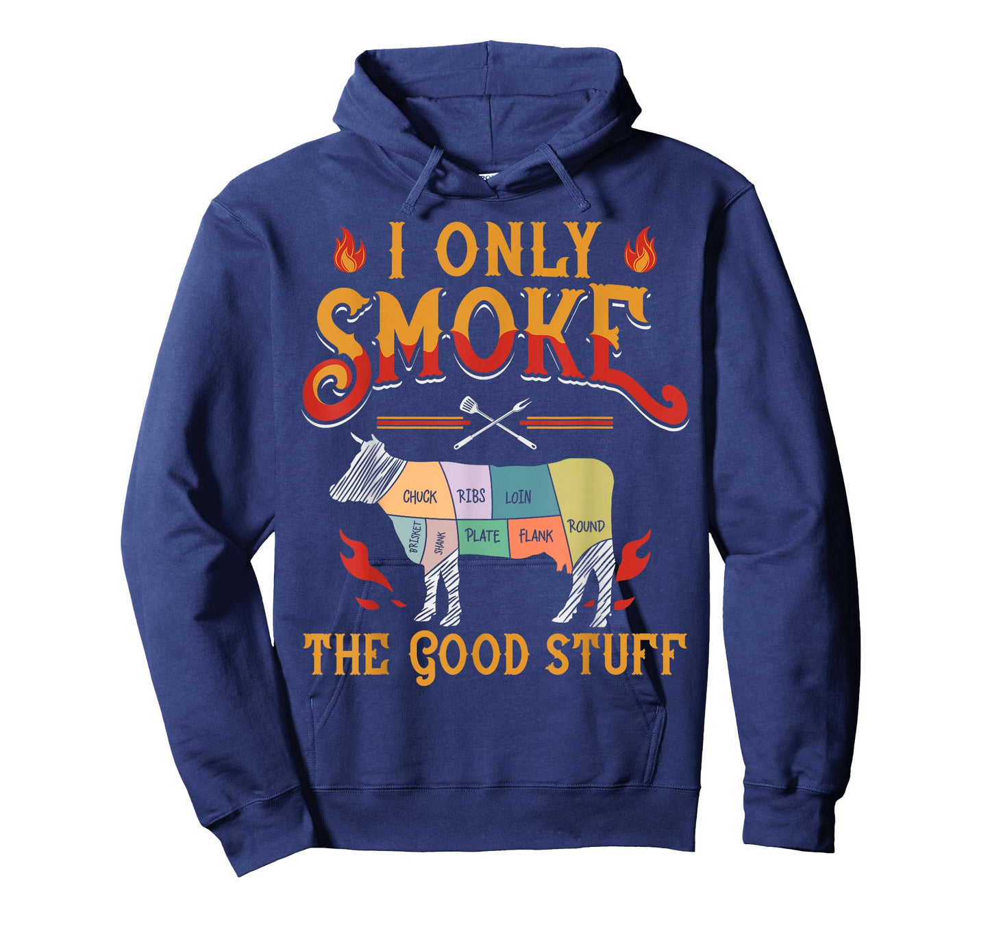 I Only Smoke The Good Stuff BBQ Barbeque Grilling Pitmaster T-Shirt