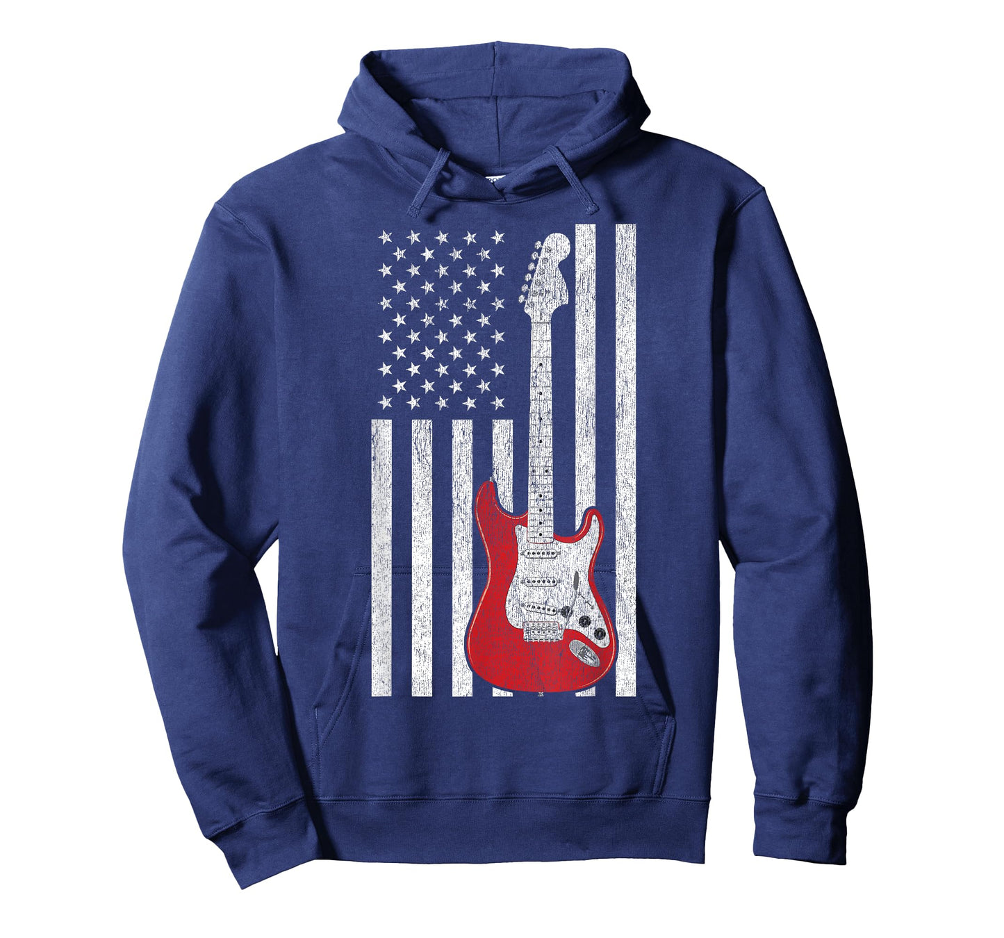 Patriotic American Flag Electric Guitar TShirt T-Shirt