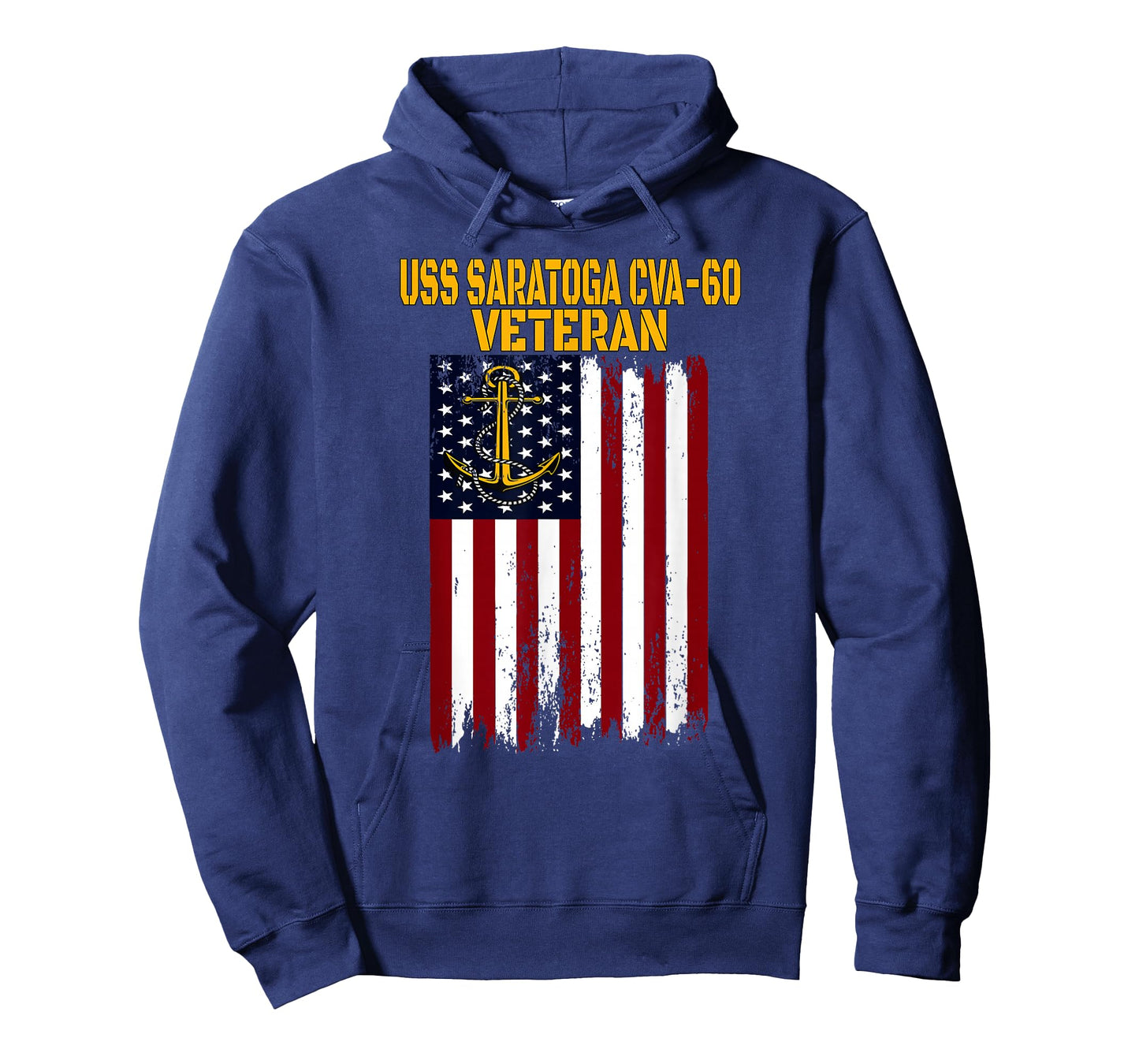 Sailor Veterans Apparel for Sons Fathers Grandpas USS Saratoga CVA-60 CV-60 Aircraft Carrier Veteran's Day T-Shirt