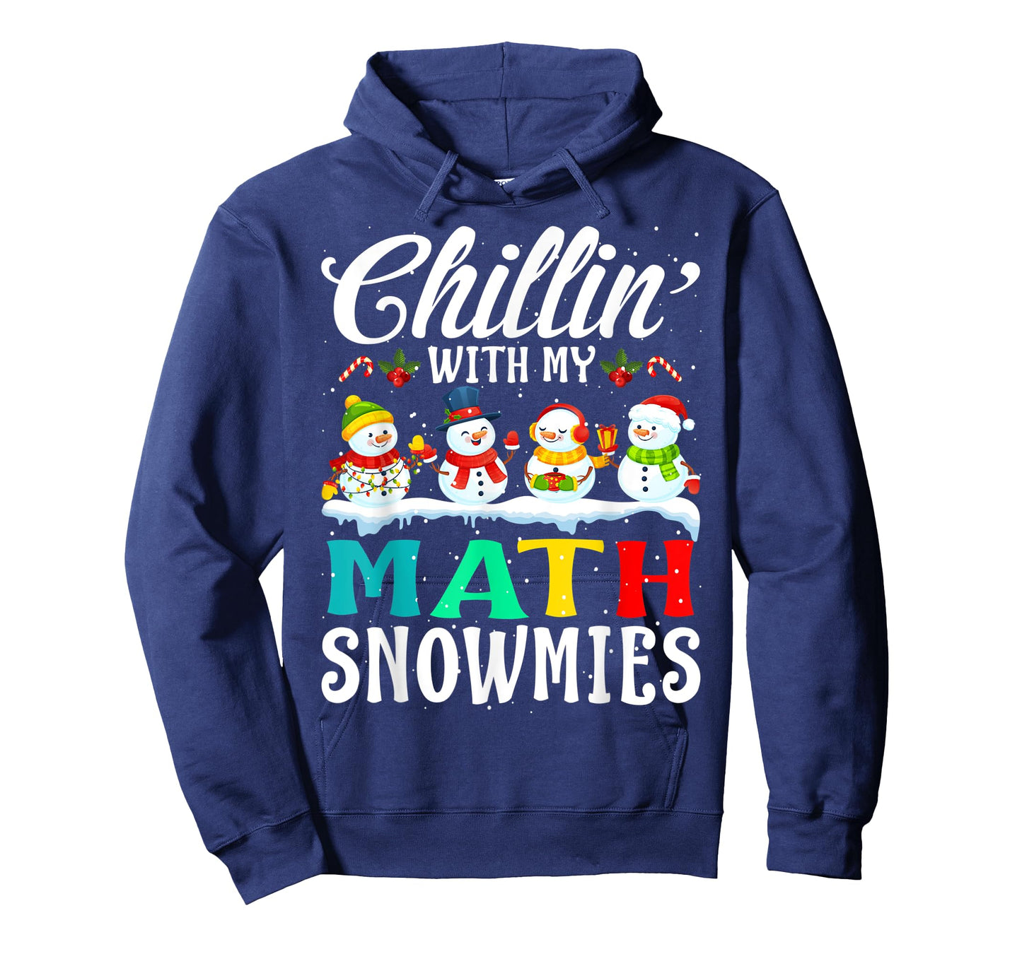 Chillin' With My Math Snowmies Teacher Xmas Gifts T-Shirt