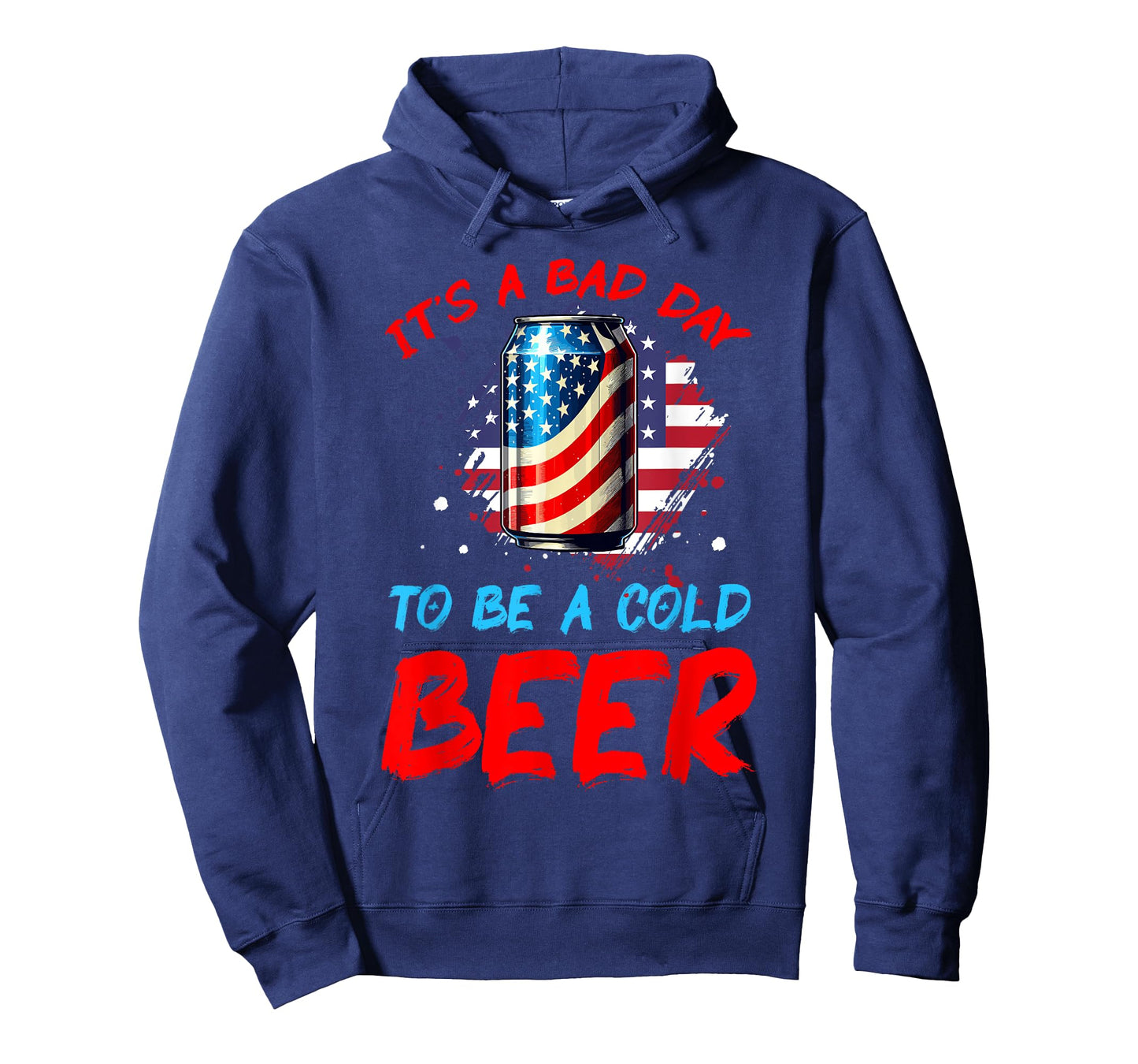 It's a Bad Day to Be a Cold Beer Patriotic American Flag T-Shirt