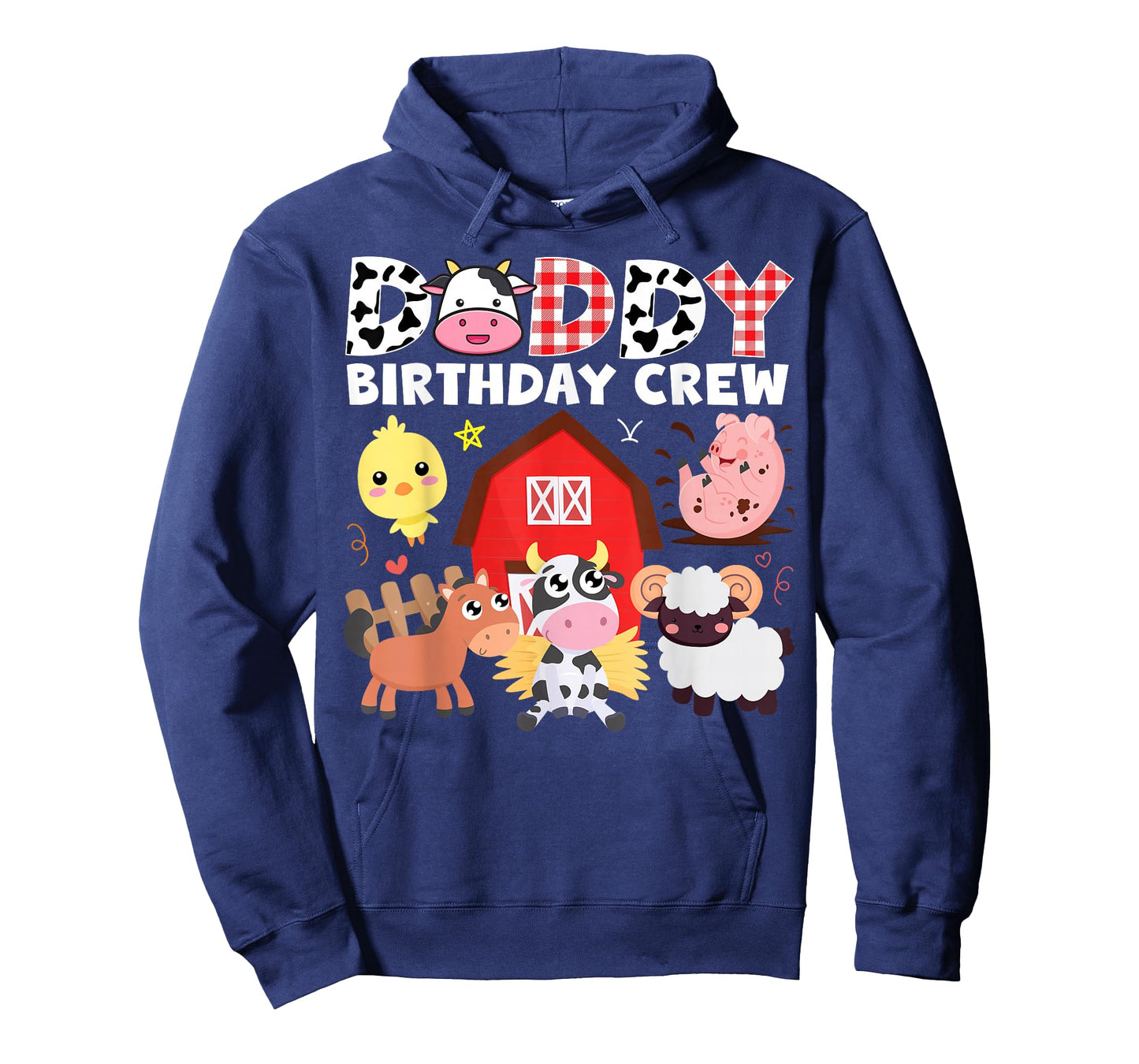 Cow Daddy Birthday Crew Farm Theme Animals Birthday Party T-Shirt