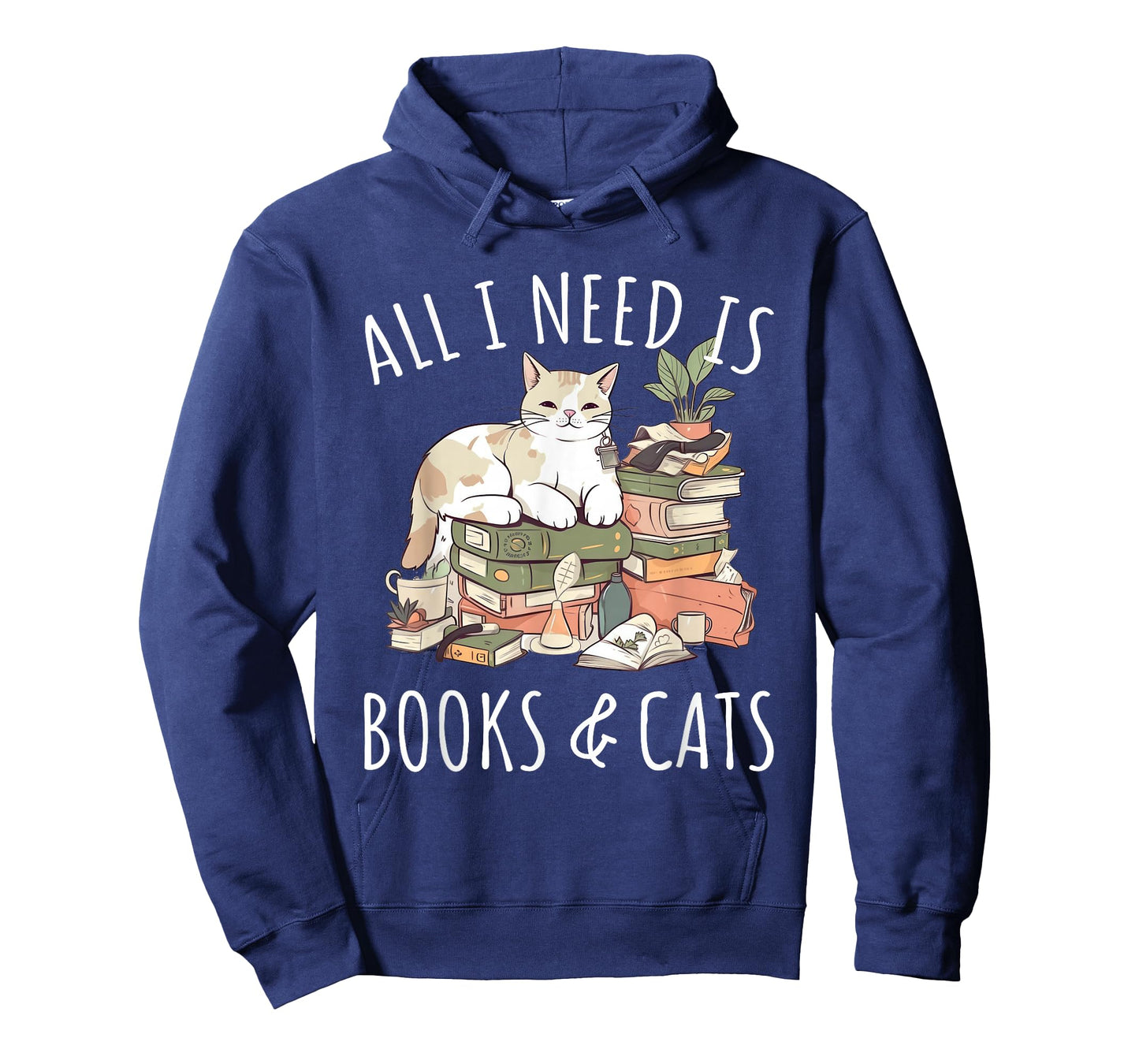 All I need is Books & Cats Women Reading Cat Lover T-Shirt