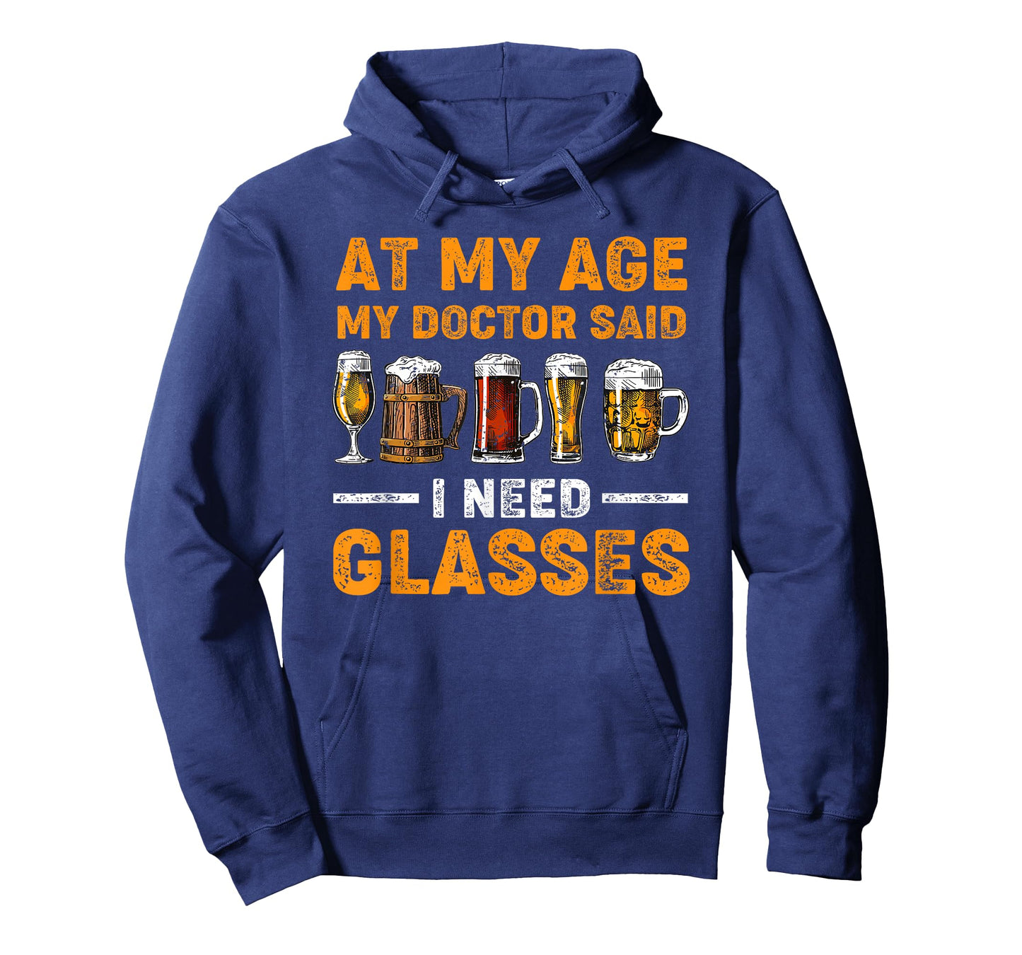 At My Age the Doctor Said I Need Glasses Fun Christmas Beer T-Shirt
