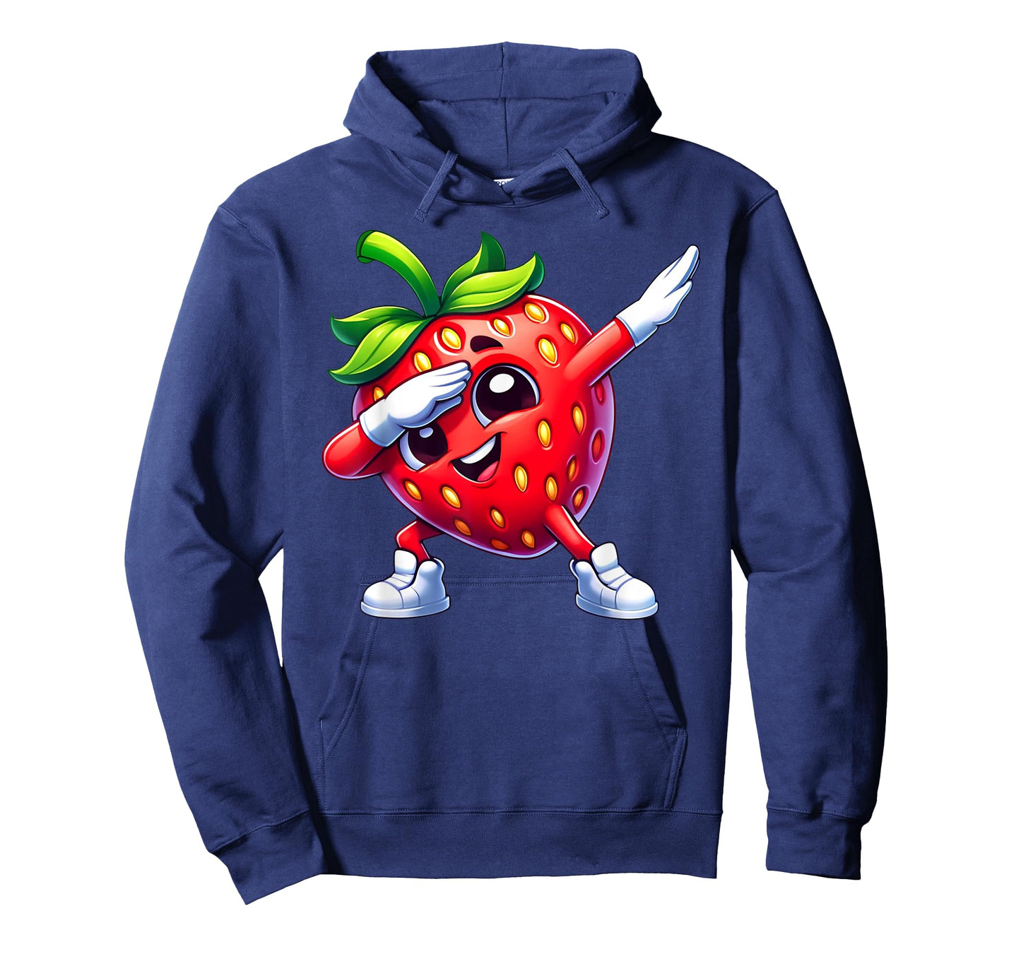 Dabbing Strawberry Funny Fruit Lover Print T-Shirt
