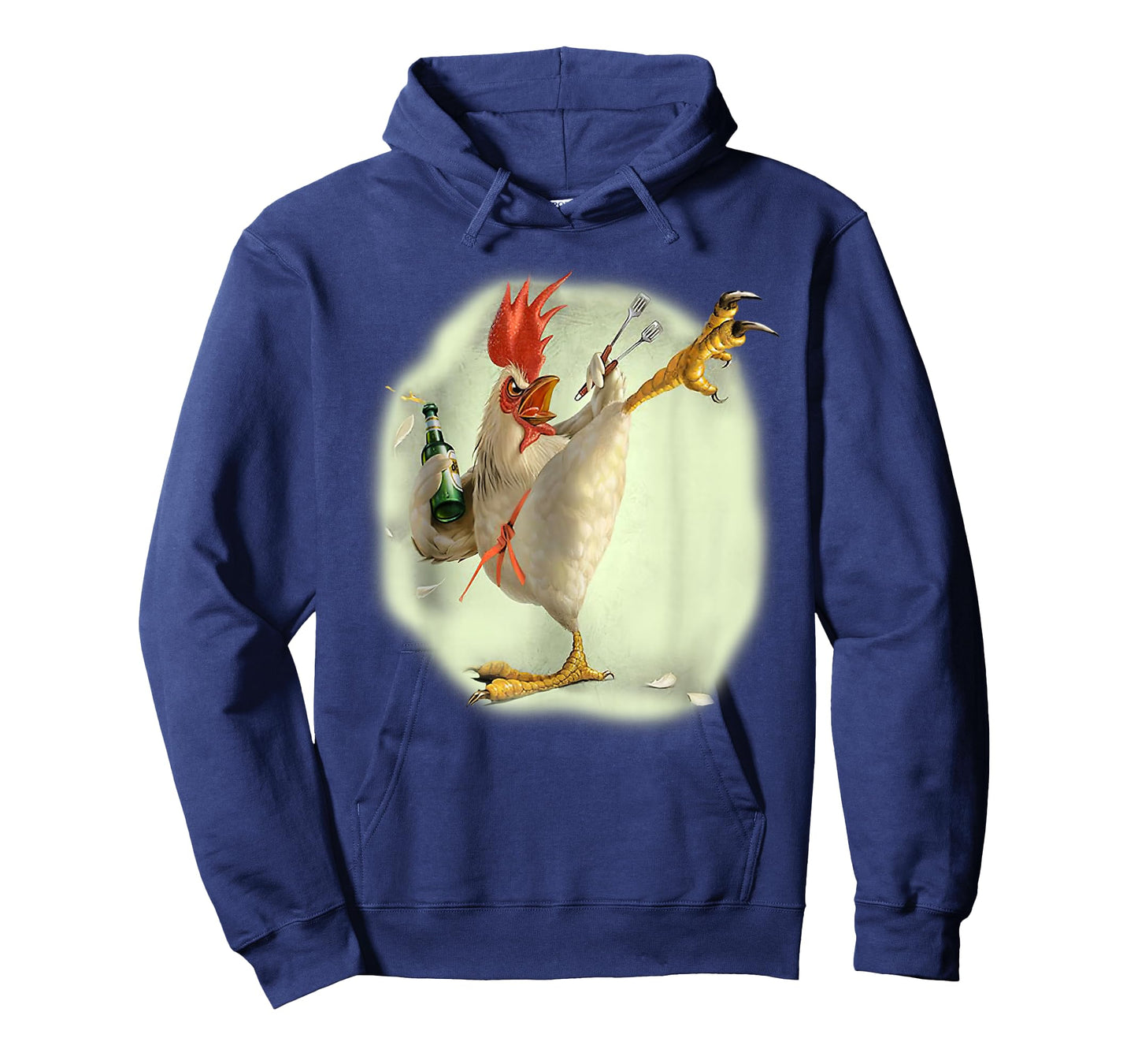 Chicken Beer Karate Kick Cool Chicken Funny Chicken Farmer T-Shirt