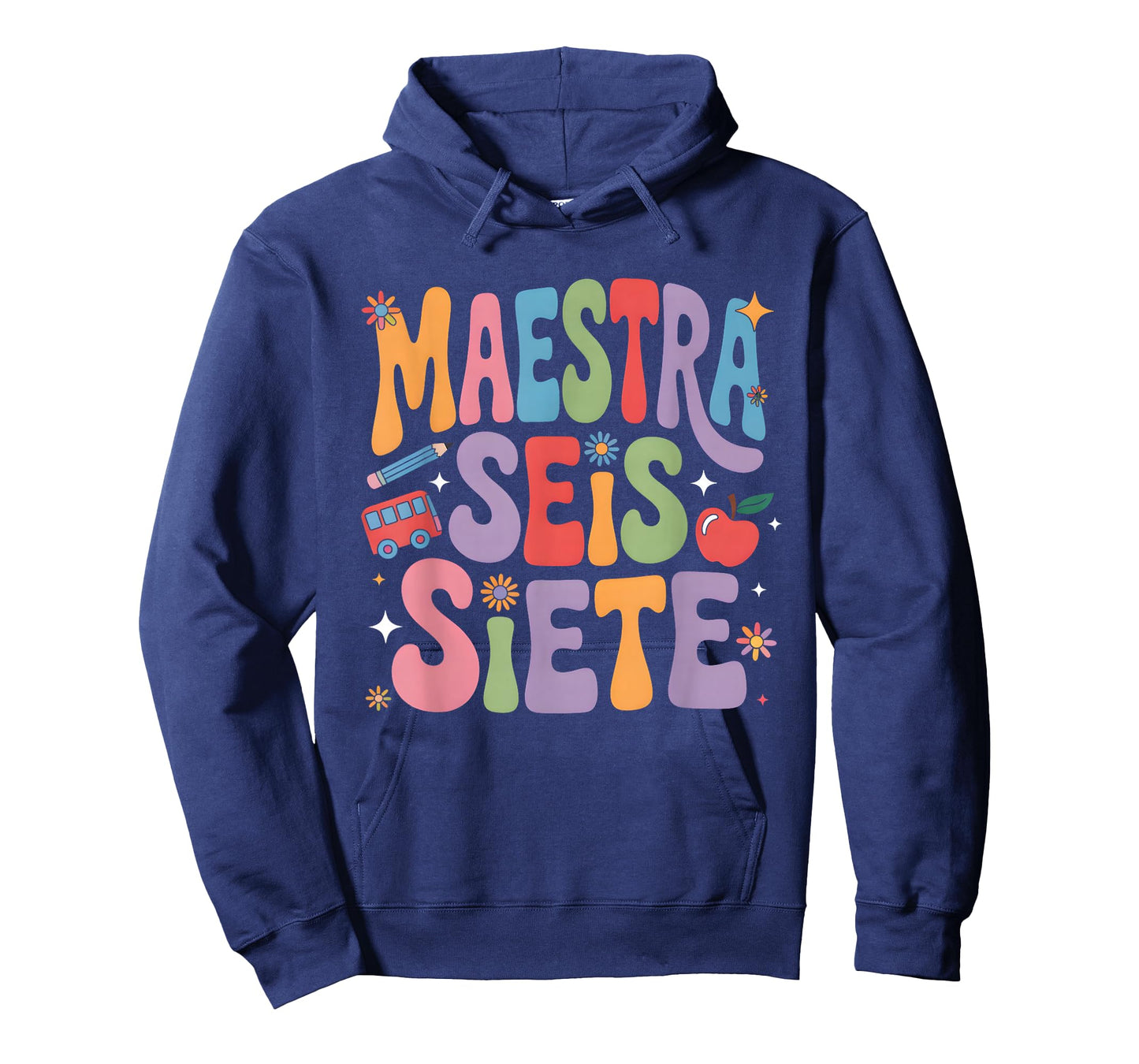 Maestra 67 Six Seven Spanish Teacher Bilingual SEIS Siete T-Shirt