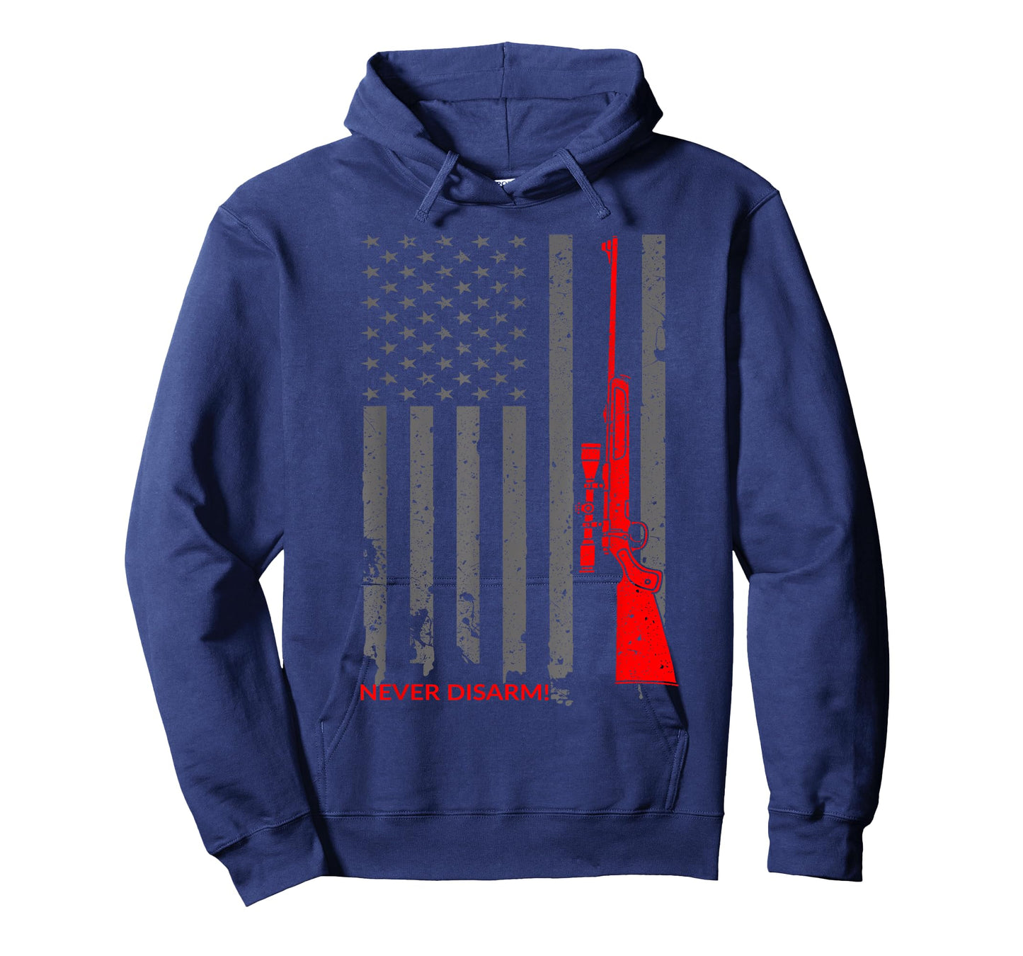 Never Disarm T-Shirt American Flag and Rifle Shirt T-Shirt for Women Men