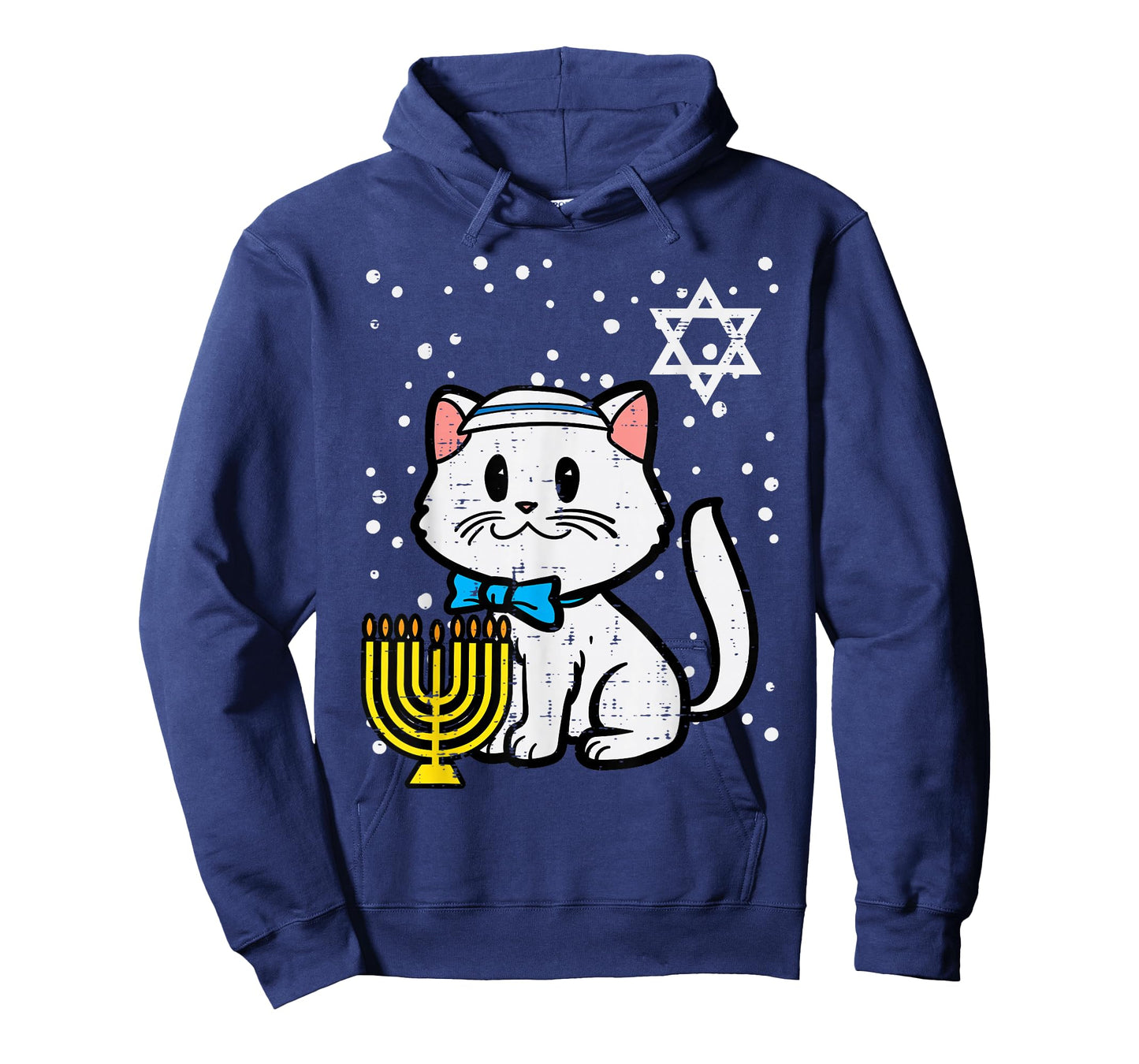 Hanukkah Cat Cute Chanukah Jewish Women Girls Kids Toddlers T-Shirt