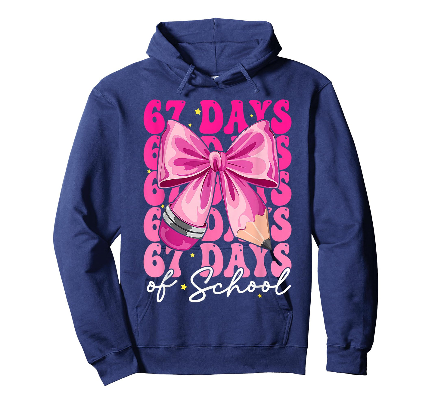 67 Days of School Girls Coquette Bow 67th Day of School T-Shirt