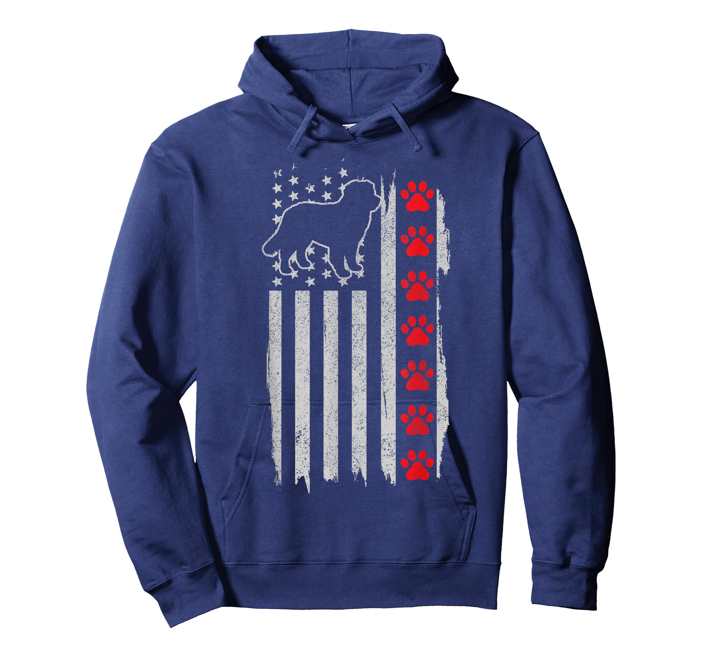 Bernese Mountain Dog American Flag 4th Of July Patriotic Dog T-Shirt