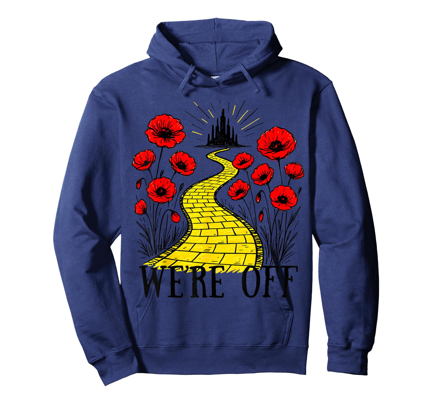 We 're Off Funny Yellow Path Brick Wizard Literature School T-Shirt