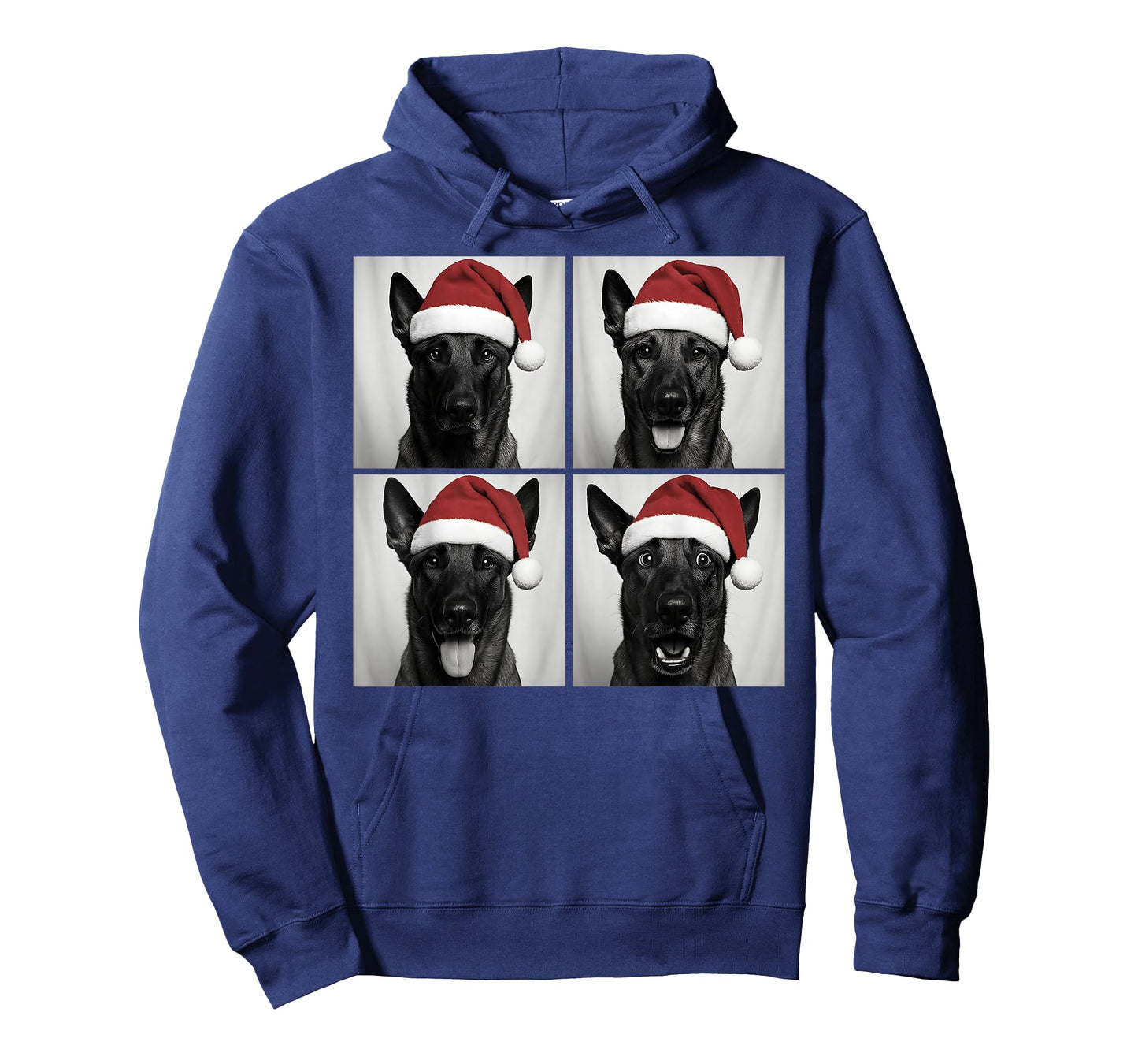 Funny Christmas Belgian Malinois Santa Dog Lover Photo Booth T-Shirt