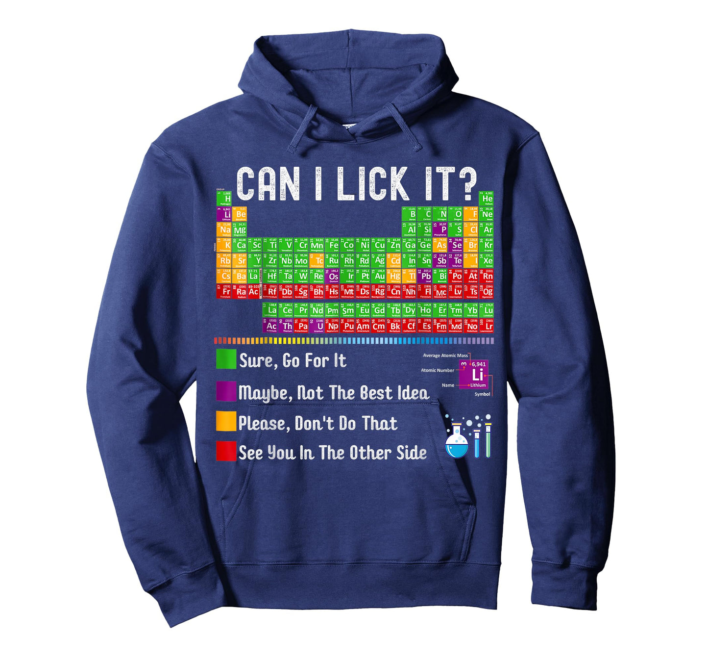 Can I Lick It Periodic Table Funny Science Teacher Student T-Shirt