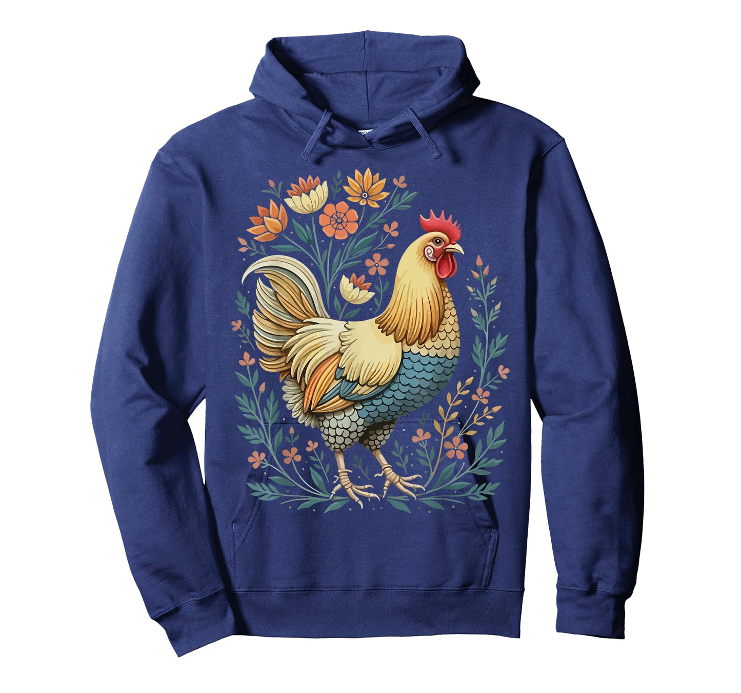 Chicken Florals Funny Farm Animals Farming Chicken Hen Lover T-Shirt