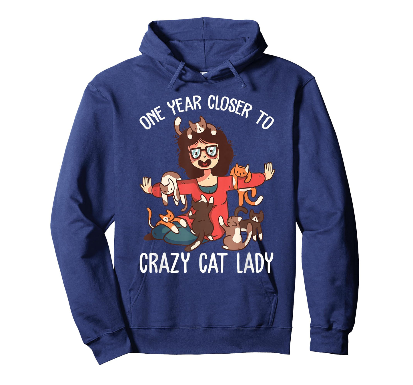 One year Closer to Crazy cat lady funny birthday Women T-Shirt