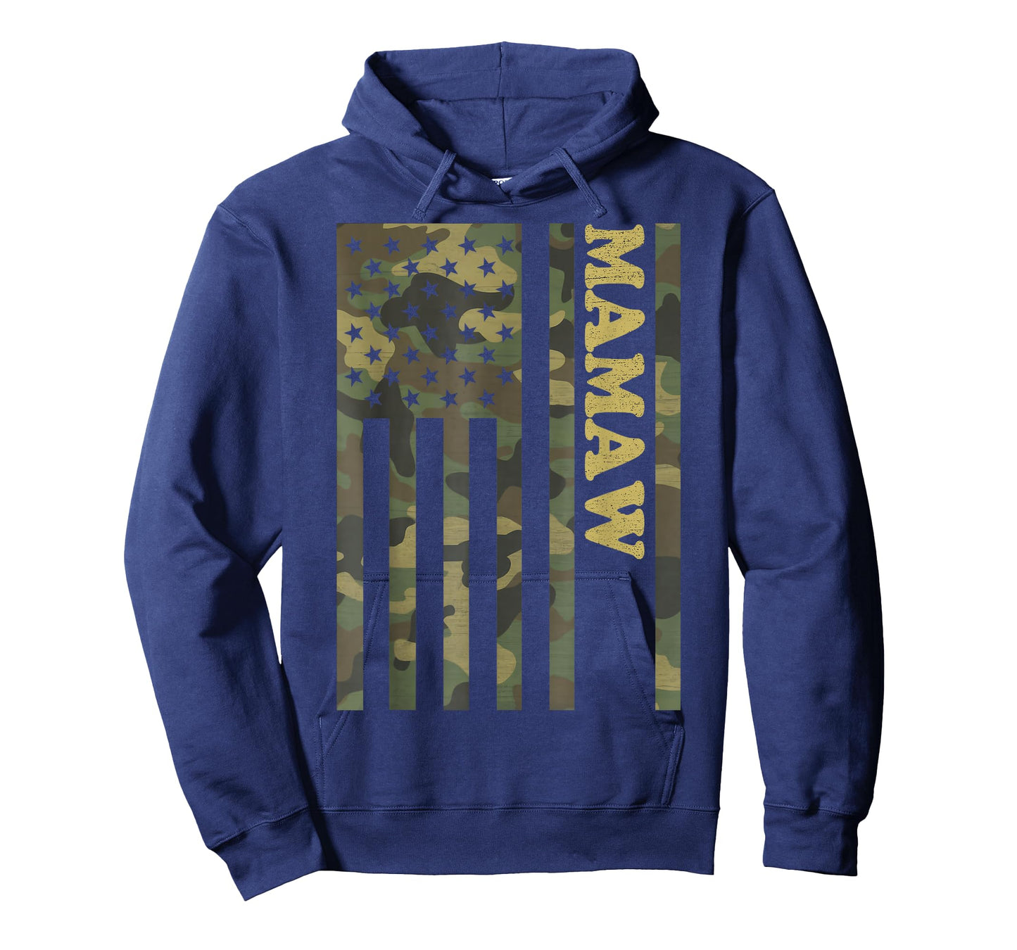 Camo Mamaw American Flag Camouflage Mother's Day T-Shirt