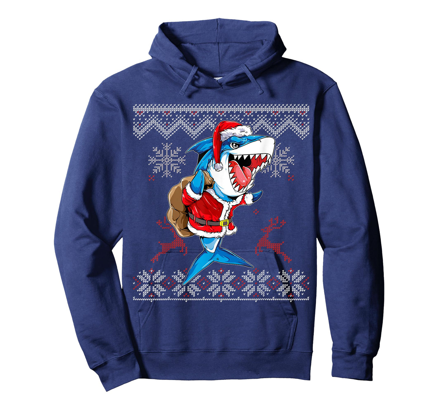 Christmas Shark Jawlly Santa Merry Xmas Sharkmas Baking T-Shirt