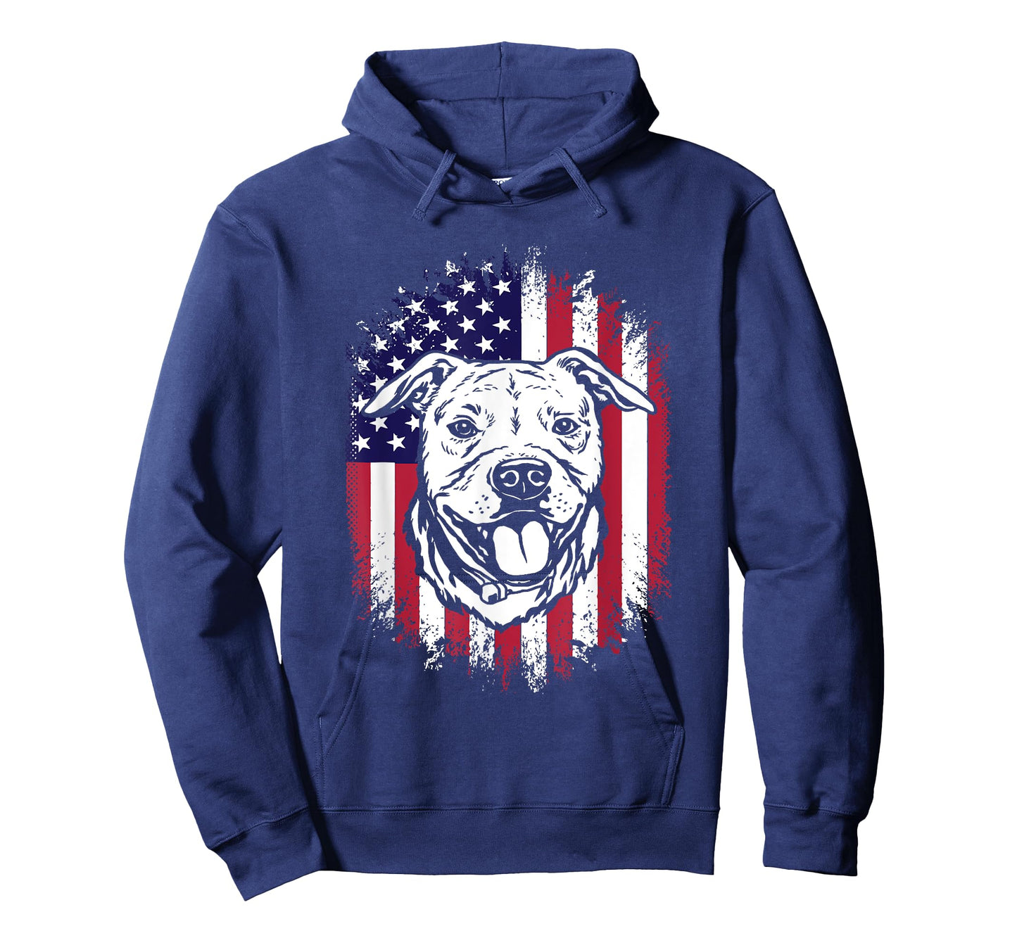 American Flag Amstaff American Staffordshire Terrier Women Men T-Shirt