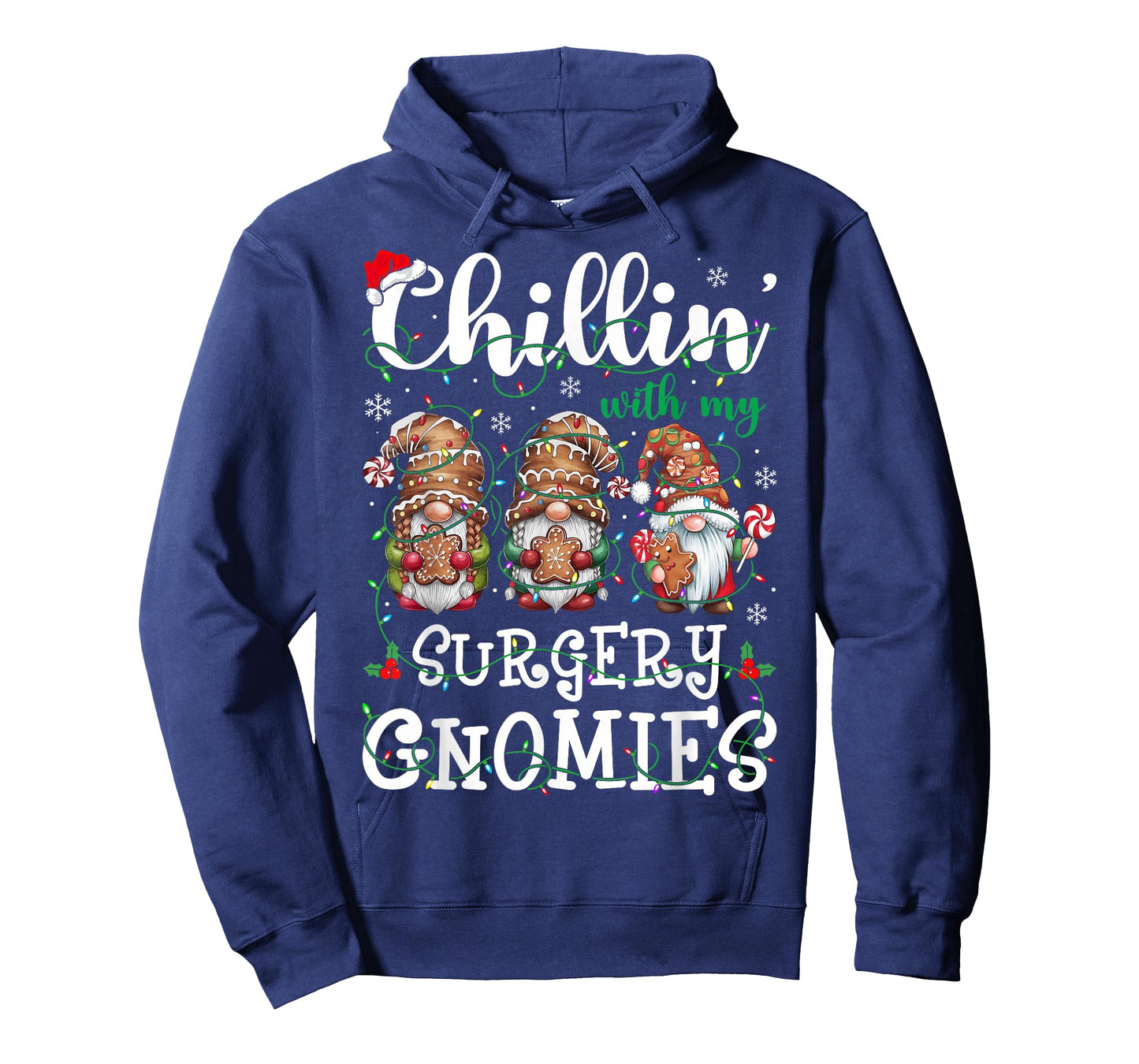 Chillin With My Surgery Gnomies Christmas Surgical Nurse T-Shirt