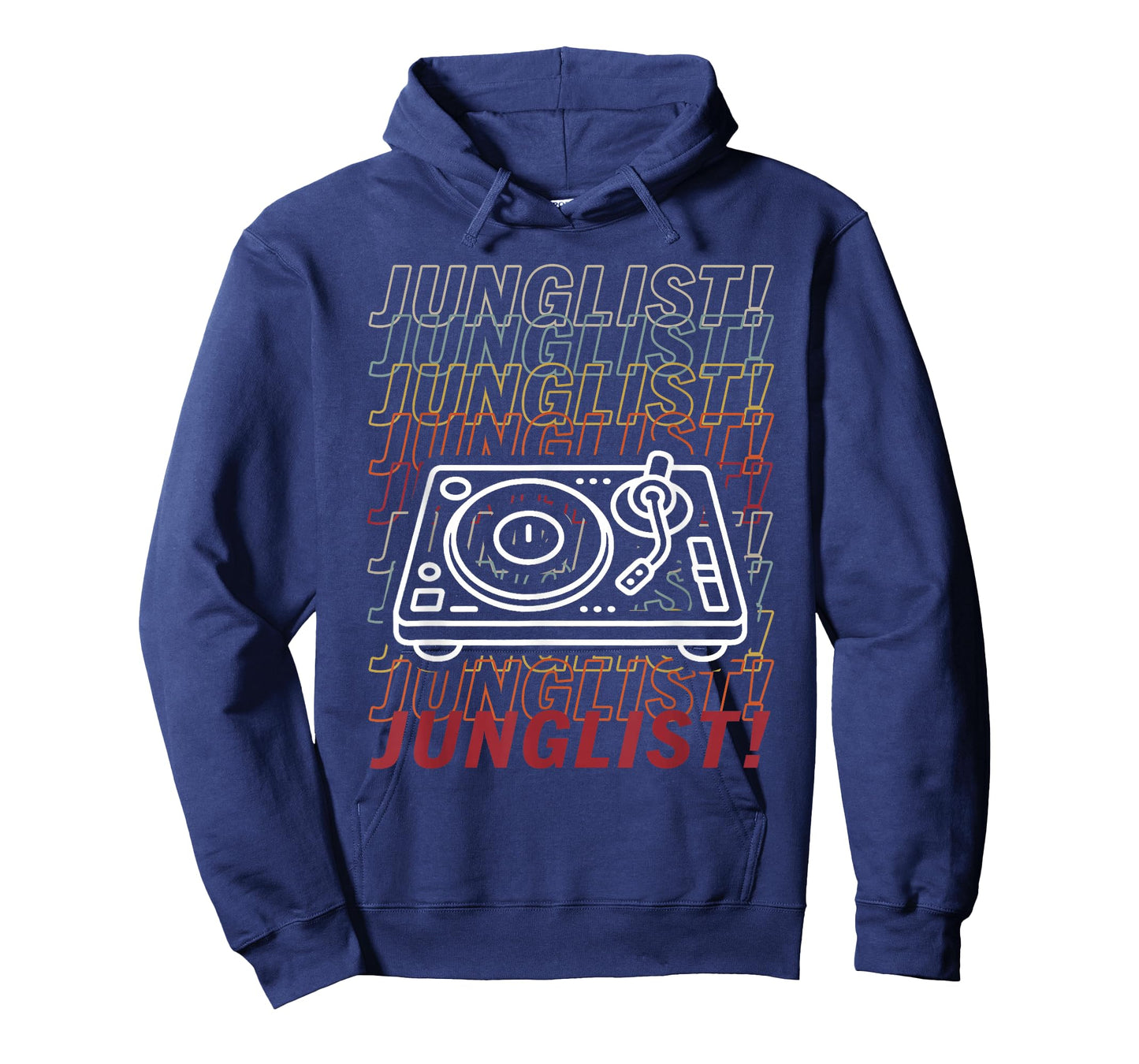 Junglist Repeating Text Turntable T-Shirt