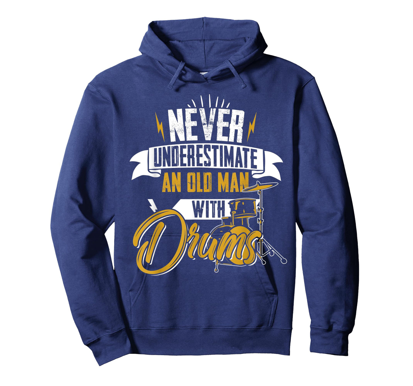Never Underestimate An Old Man With Drums For Men T-Shirt