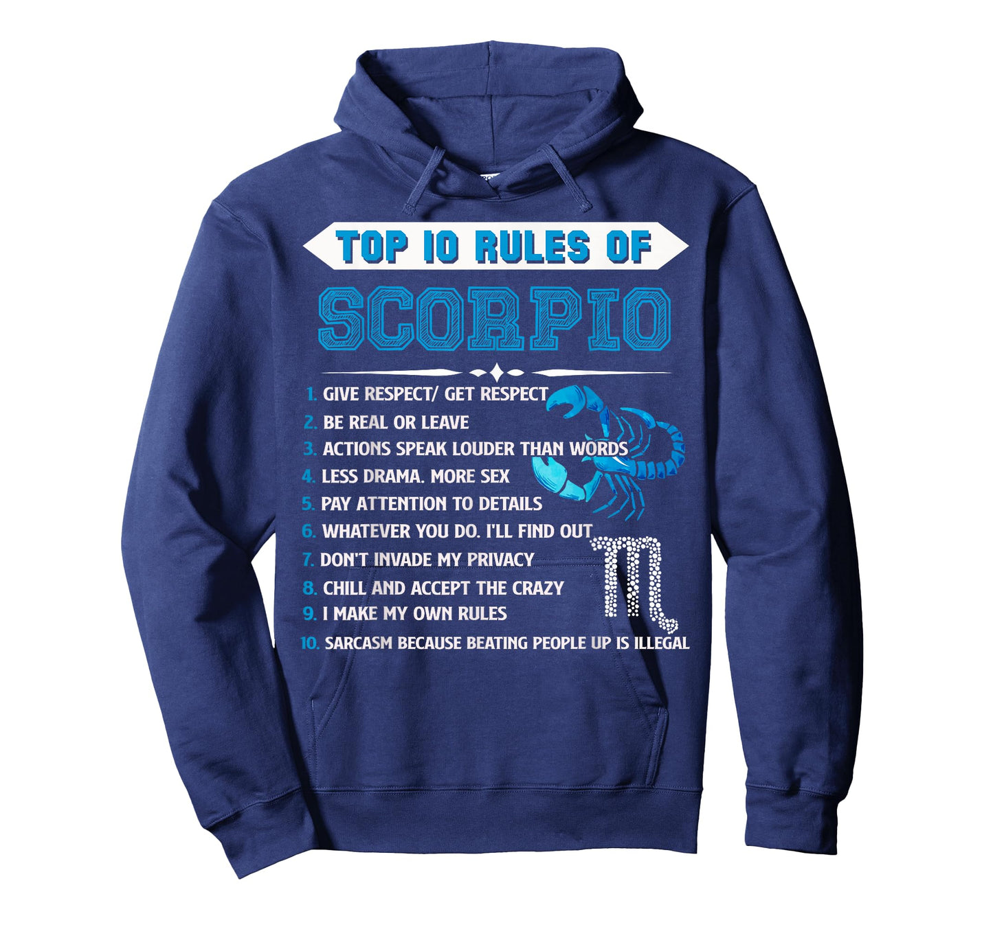 Scorpio Zodiac Birthday Top 10 Rules Of Scorpio Gift Funny T-Shirt
