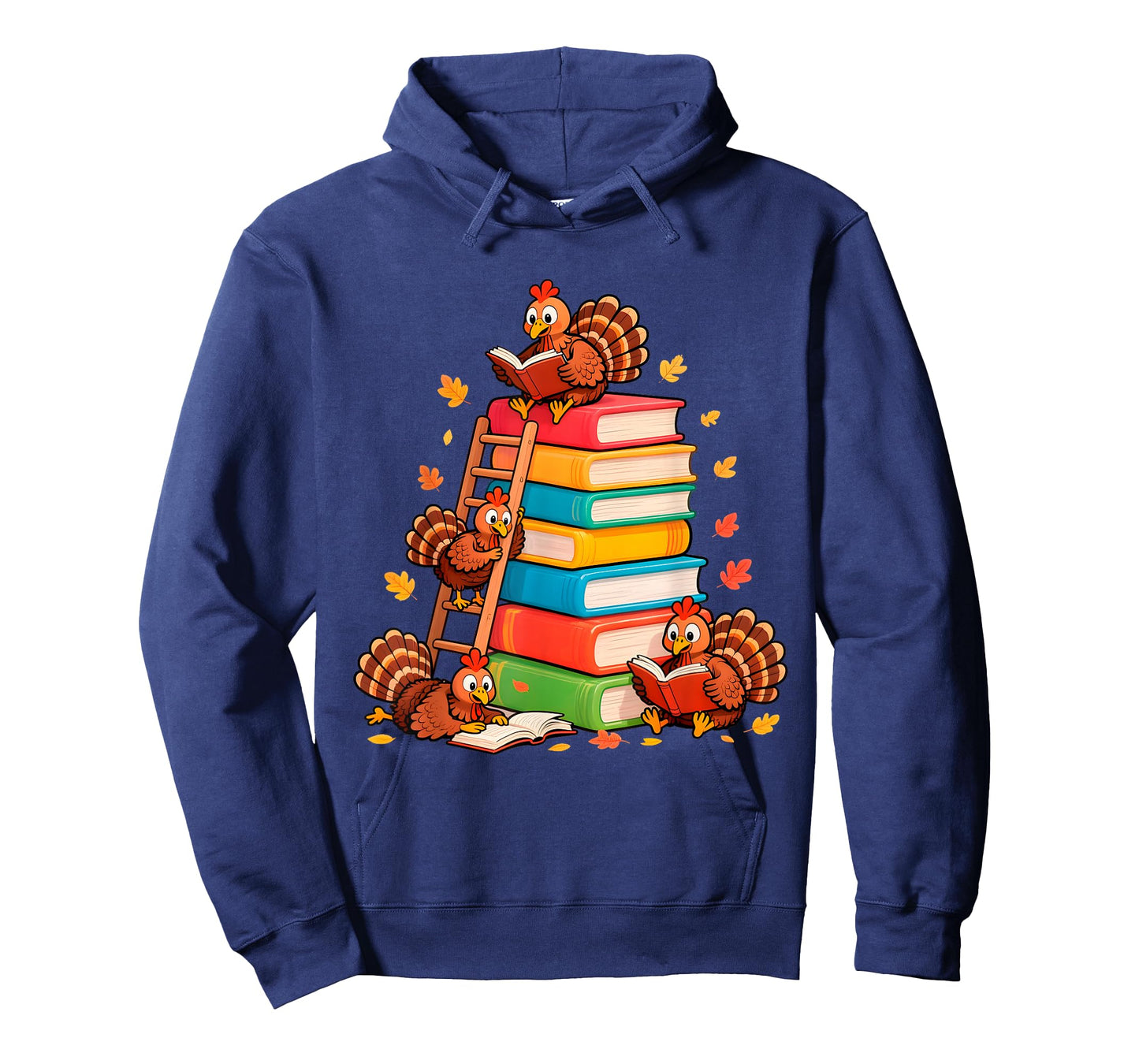Turkey Reading Books Fall Teacher Librarian Thanksgiving T-Shirt