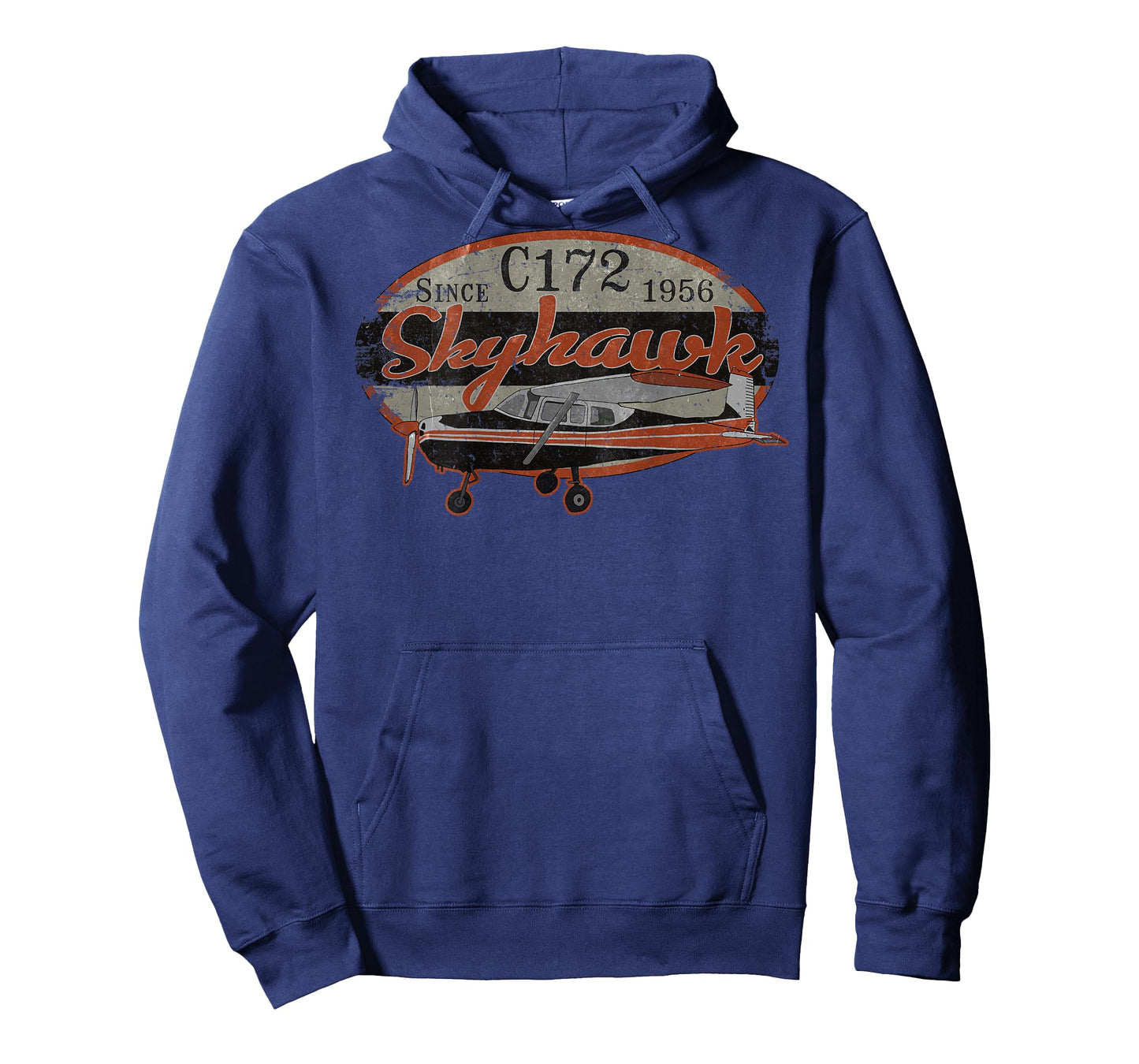 172 Skyhawk Vintage Retro Airplane Flying Pilot | BACK PRINT T-Shirt