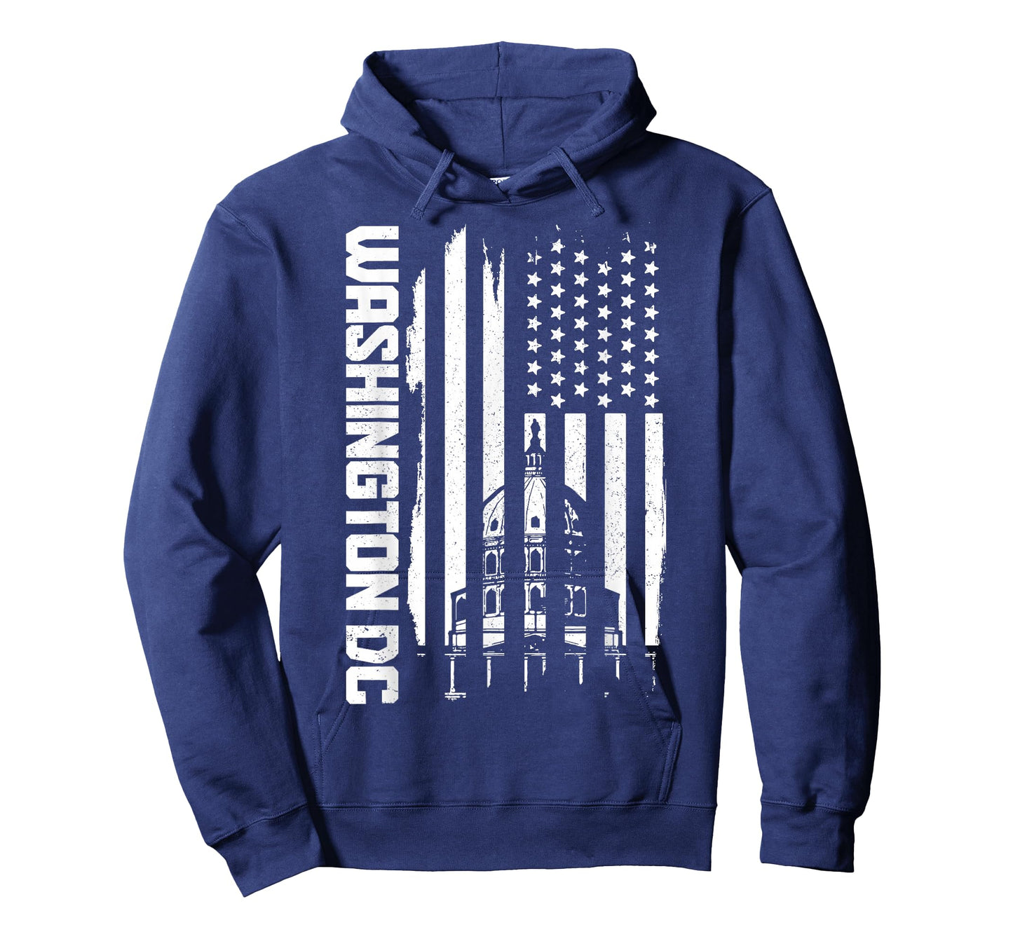 Washington D.C. USA American Flag Patriotic Vintage T-Shirt