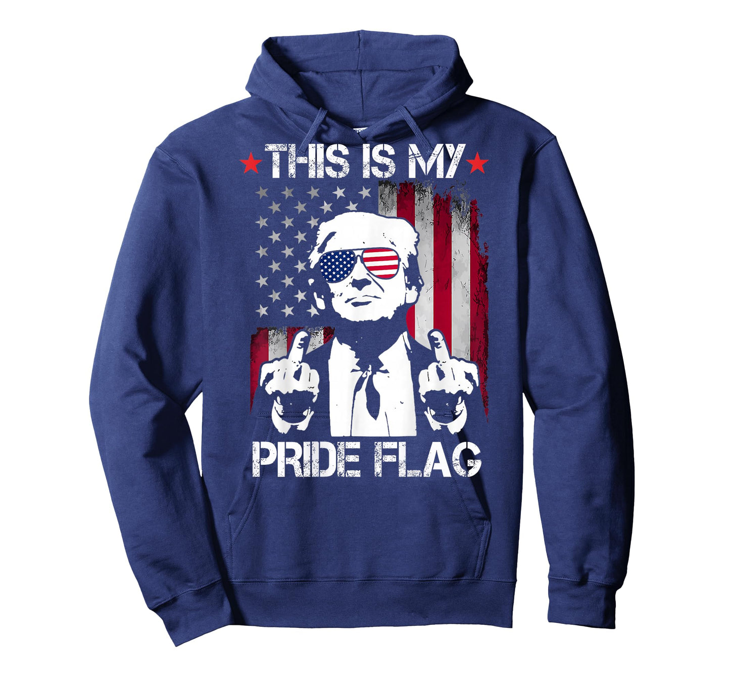 This is My Pride Flag USA American 4th of July On Back T-Shirt