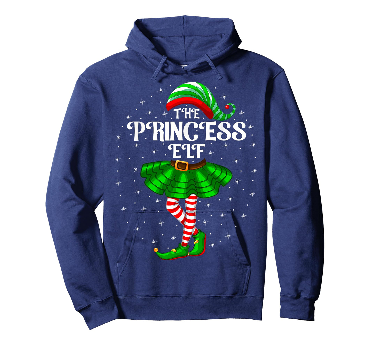 Xmas Family Matching Women Girls The Princess Elf Christmas T-Shirt