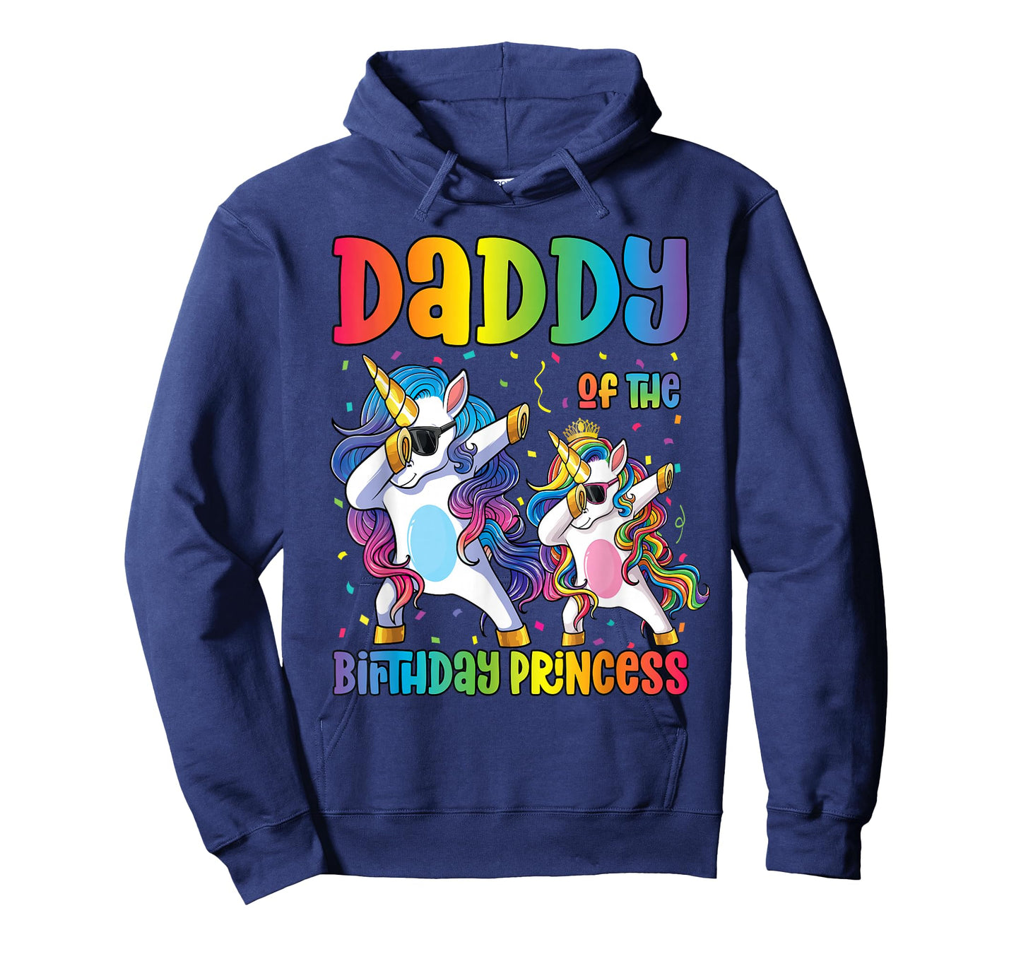 Daddy of the Birthday Girl Dabbing Princess Unicorn Dad T-Shirt