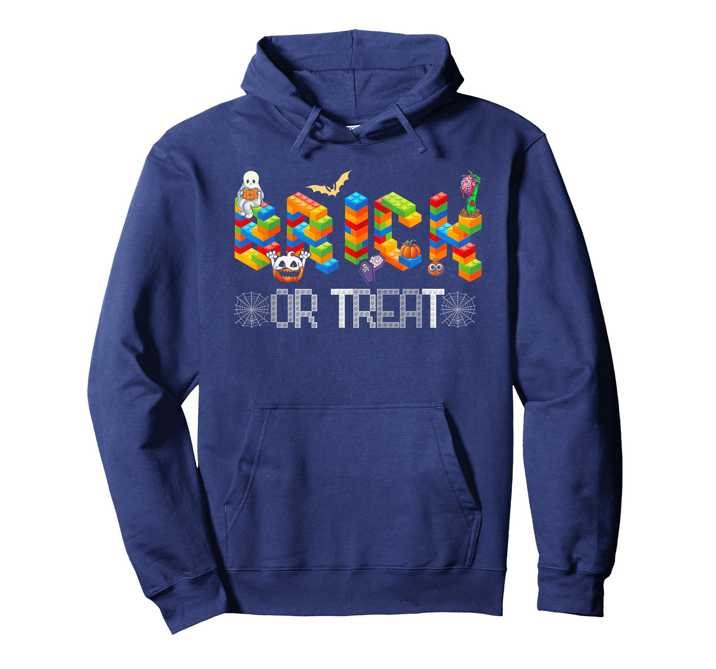 Block Building Halloween Brick Or Treat Kids Master Builder T-Shirt