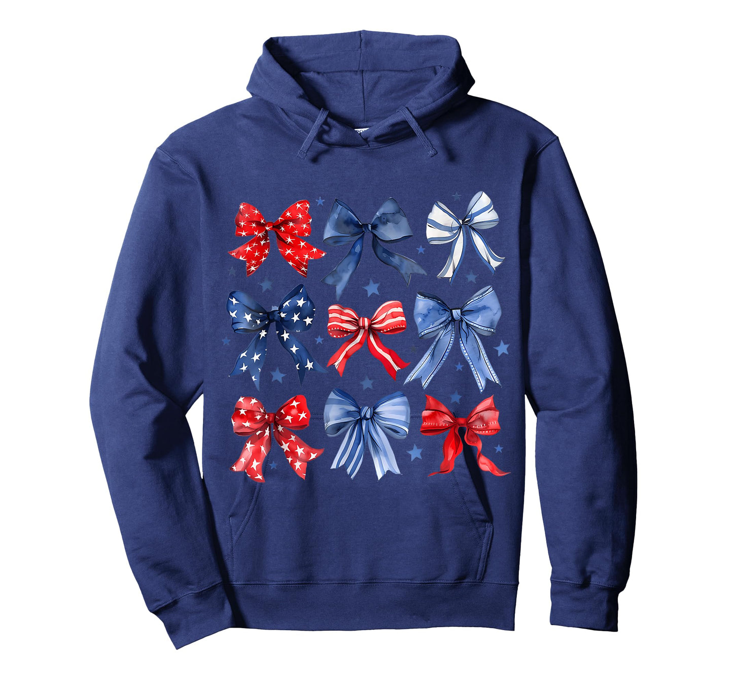 Happy 4th of July Patriotic Girl Boho Coquette Bows T-Shirt