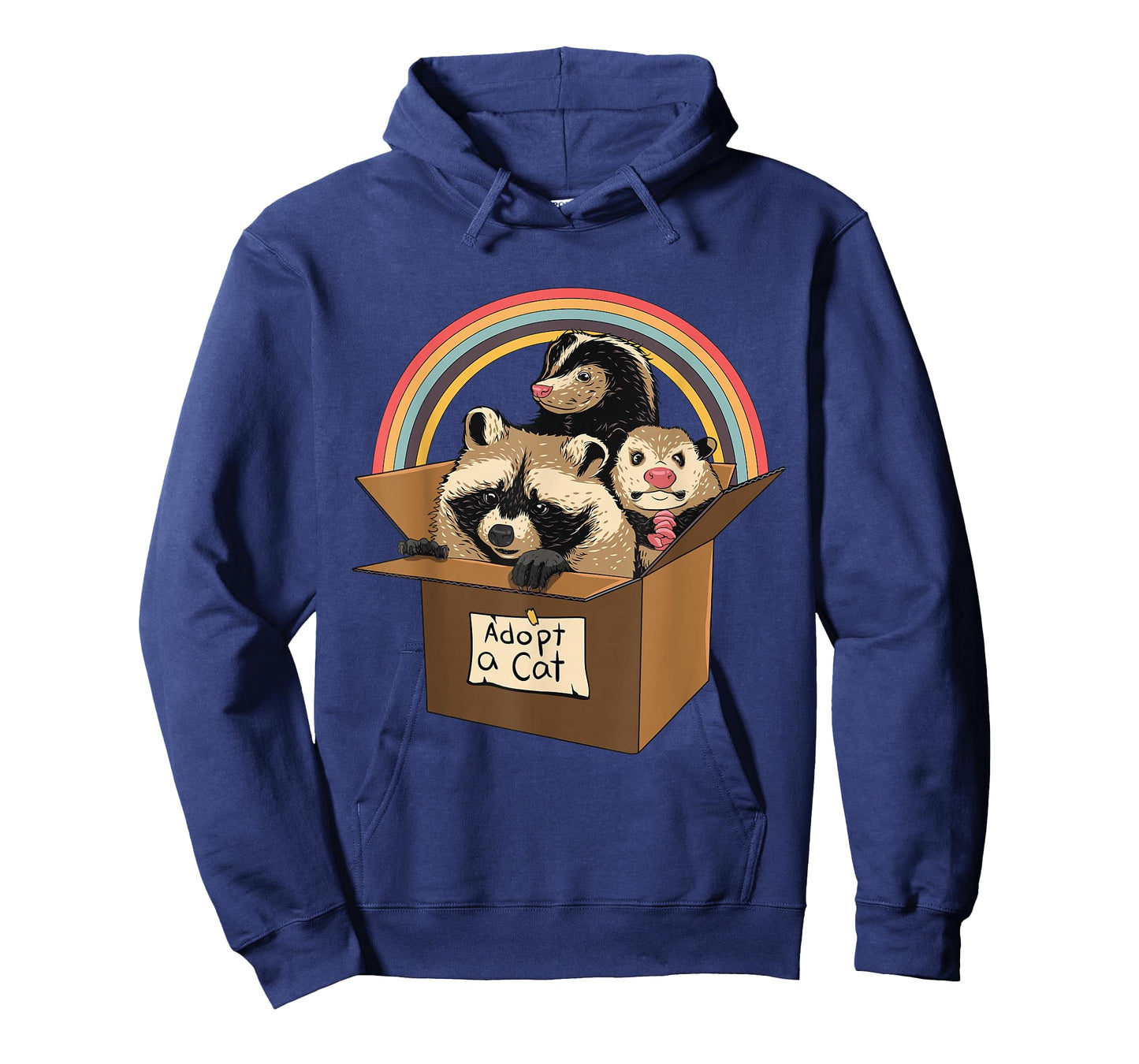 Adopt a Cat Raccoon Opossum Skunk Street Cat Trash Panda T-Shirt