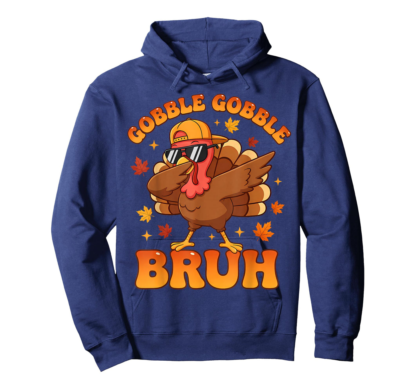 Bruh Funny Thanksgiving Gobble Turkey Boys Girls Kids T-Shirt