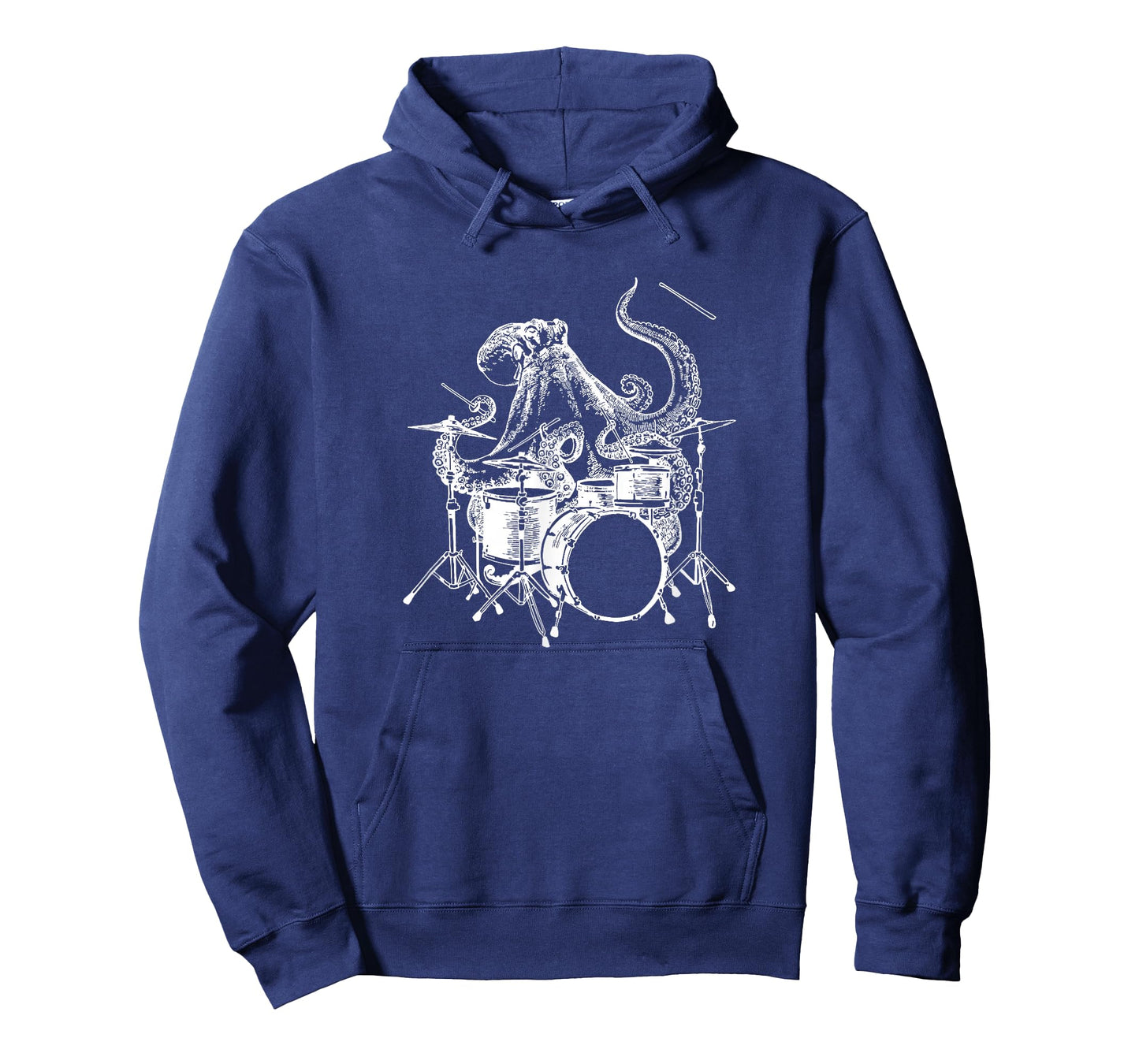 Octopus Playing Drums Cool Beach Drummer Funny Rock Musician T-Shirt
