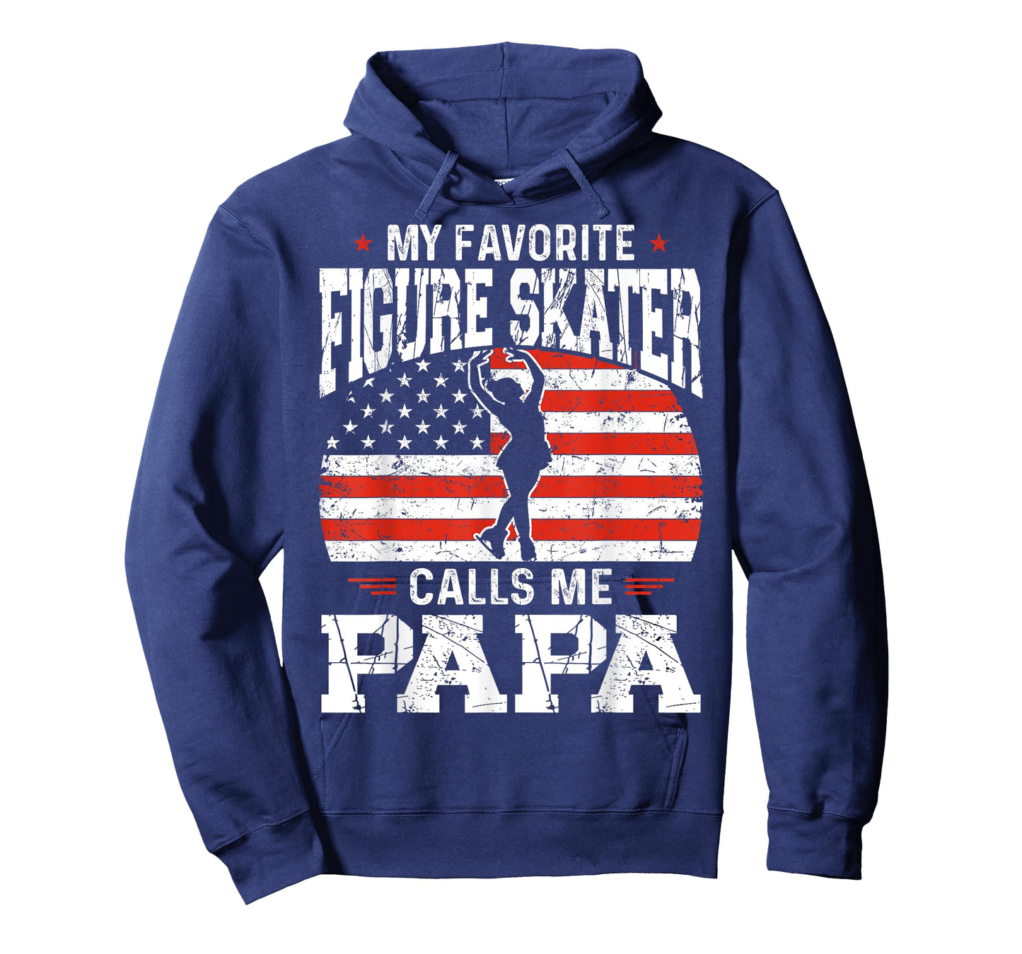 My Favorite Figure Skater Calls Me Papa Funny Skater Dad T-Shirt